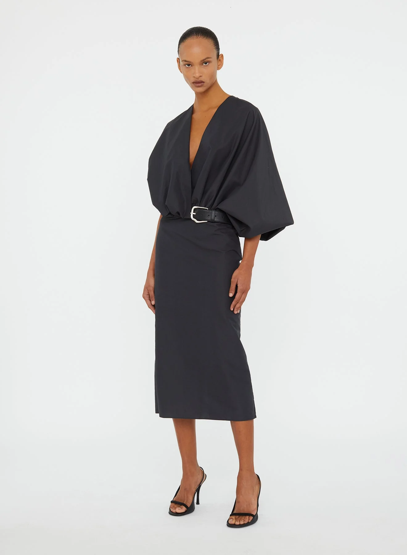 Christopher Esber - Swaddled Belted Taffeta Dress - Image 3