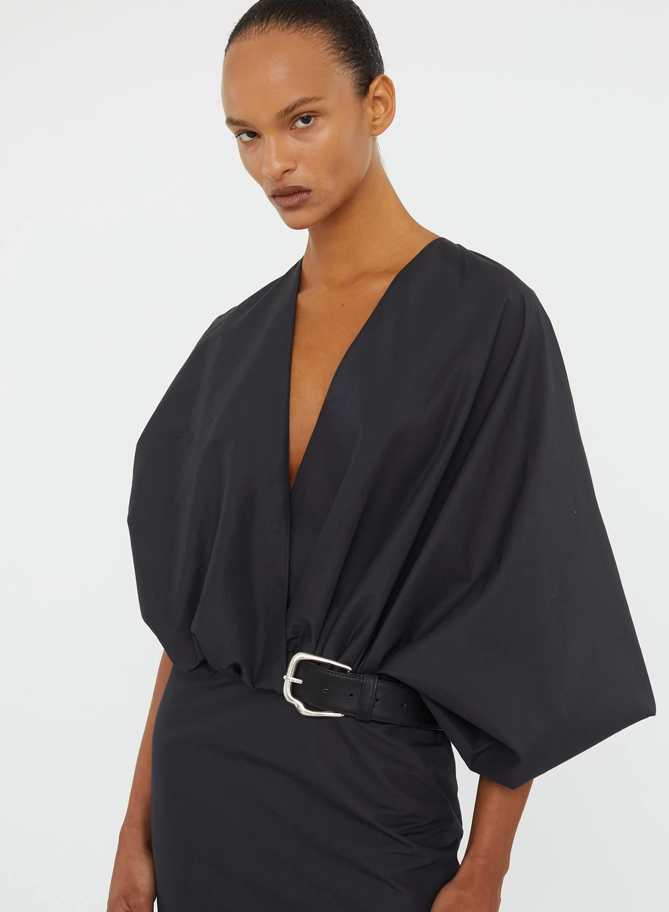 Christopher Esber - Swaddled Belted Taffeta Dress - Image 4