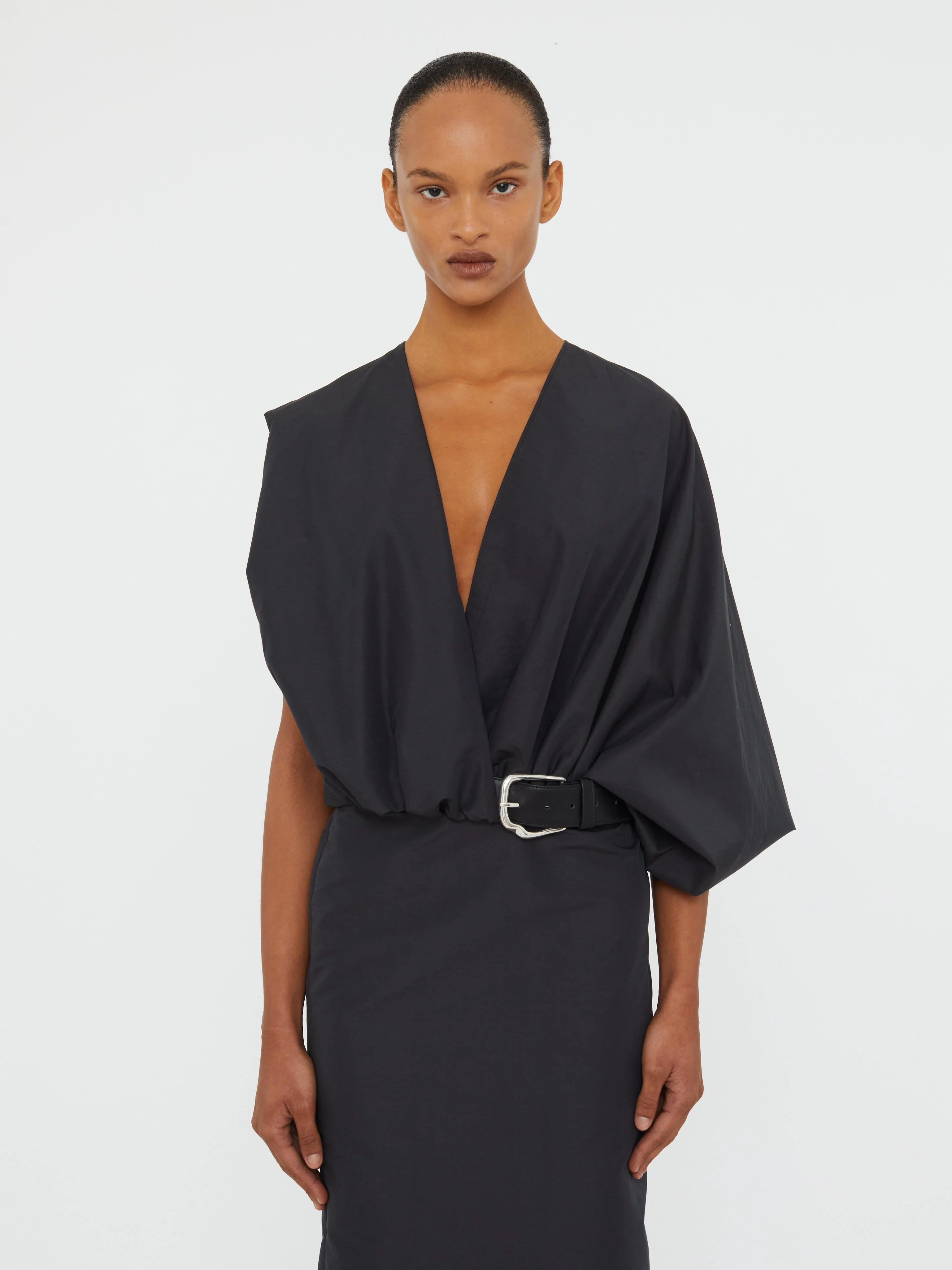 Christopher Esber - Swaddled Belted Taffeta Dress - Image 5