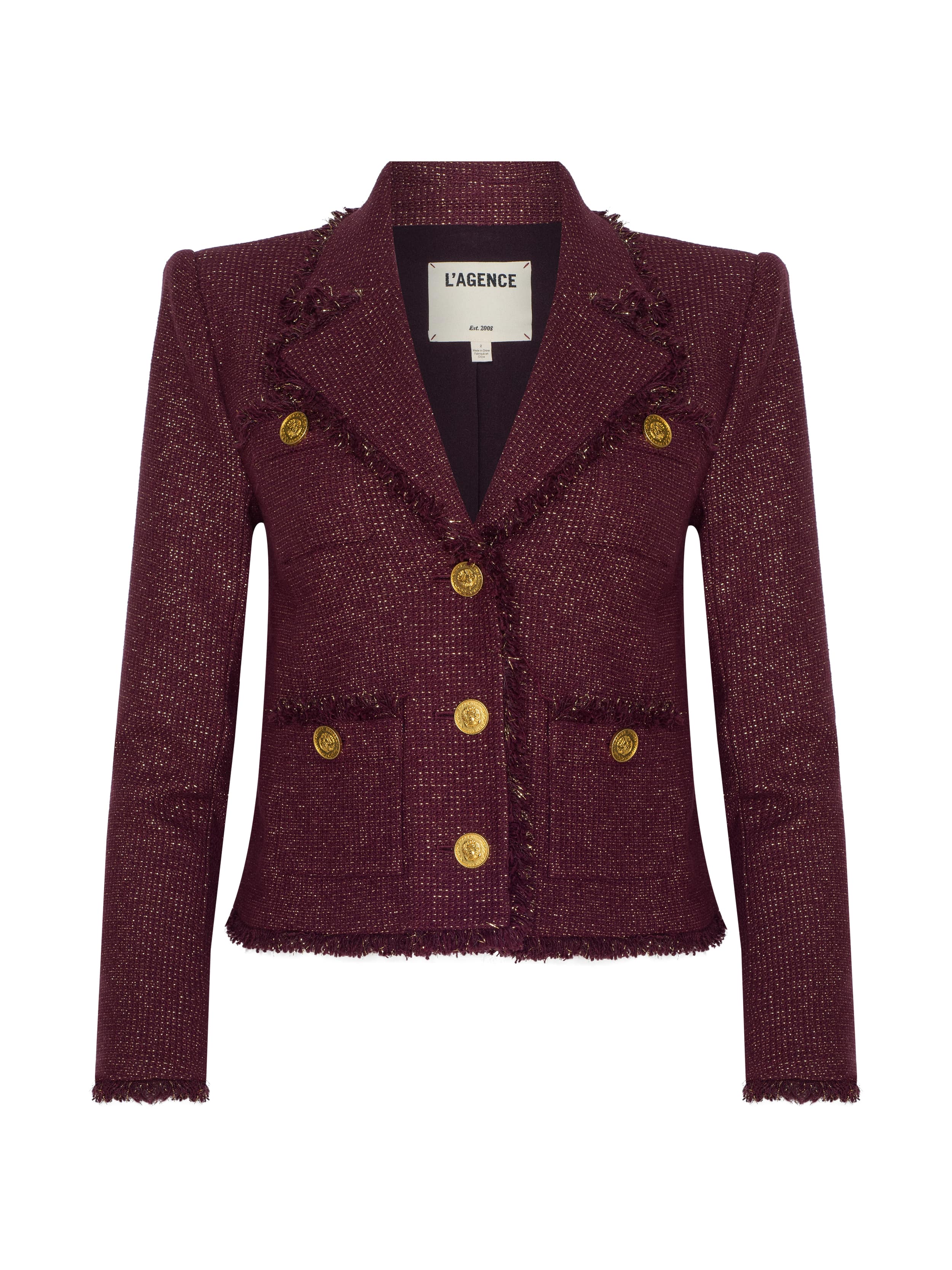 L'AGENCE - Sylvia Tweed Jacket - Image 12