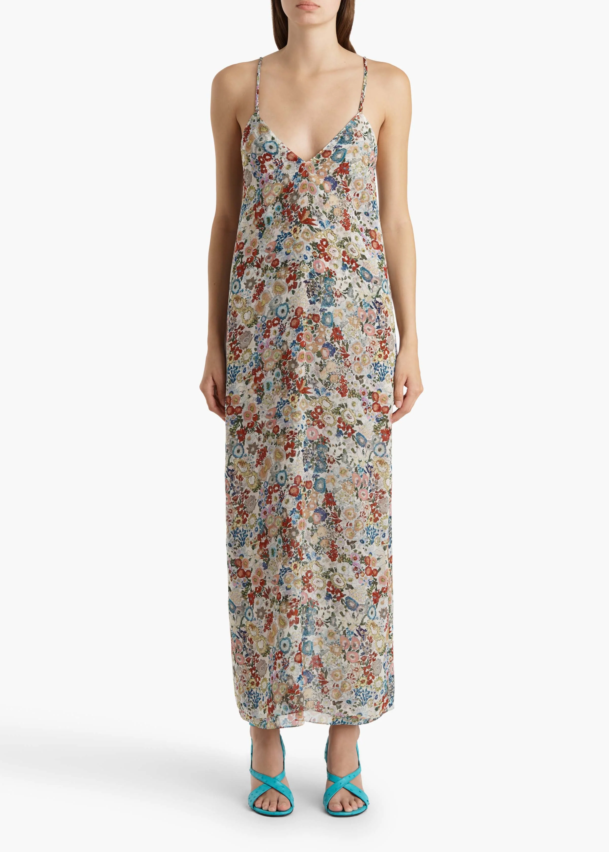 Khaite - Taja Dress in Cream Multi - Image 2