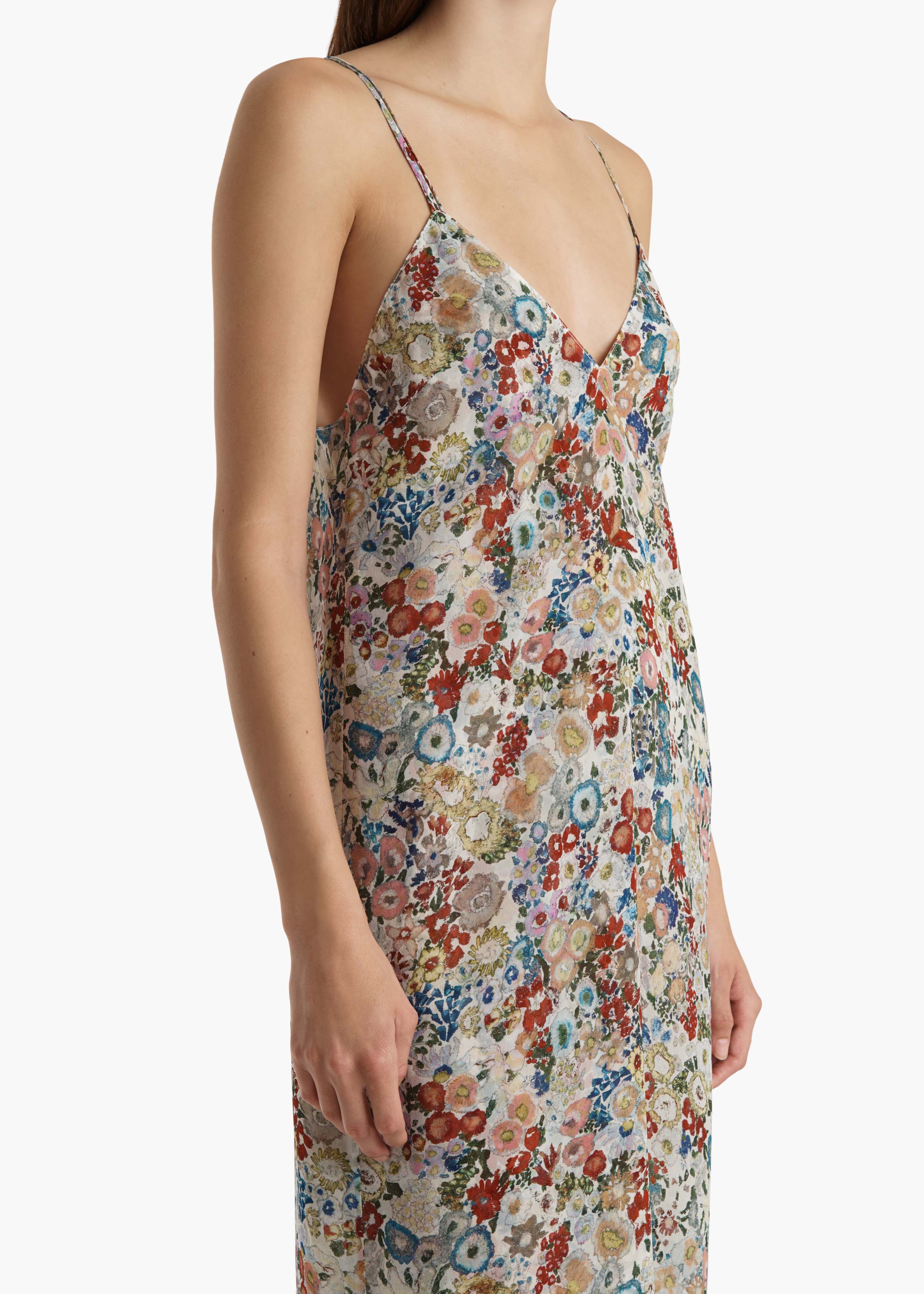 Khaite - Taja Dress in Cream Multi - Image 4