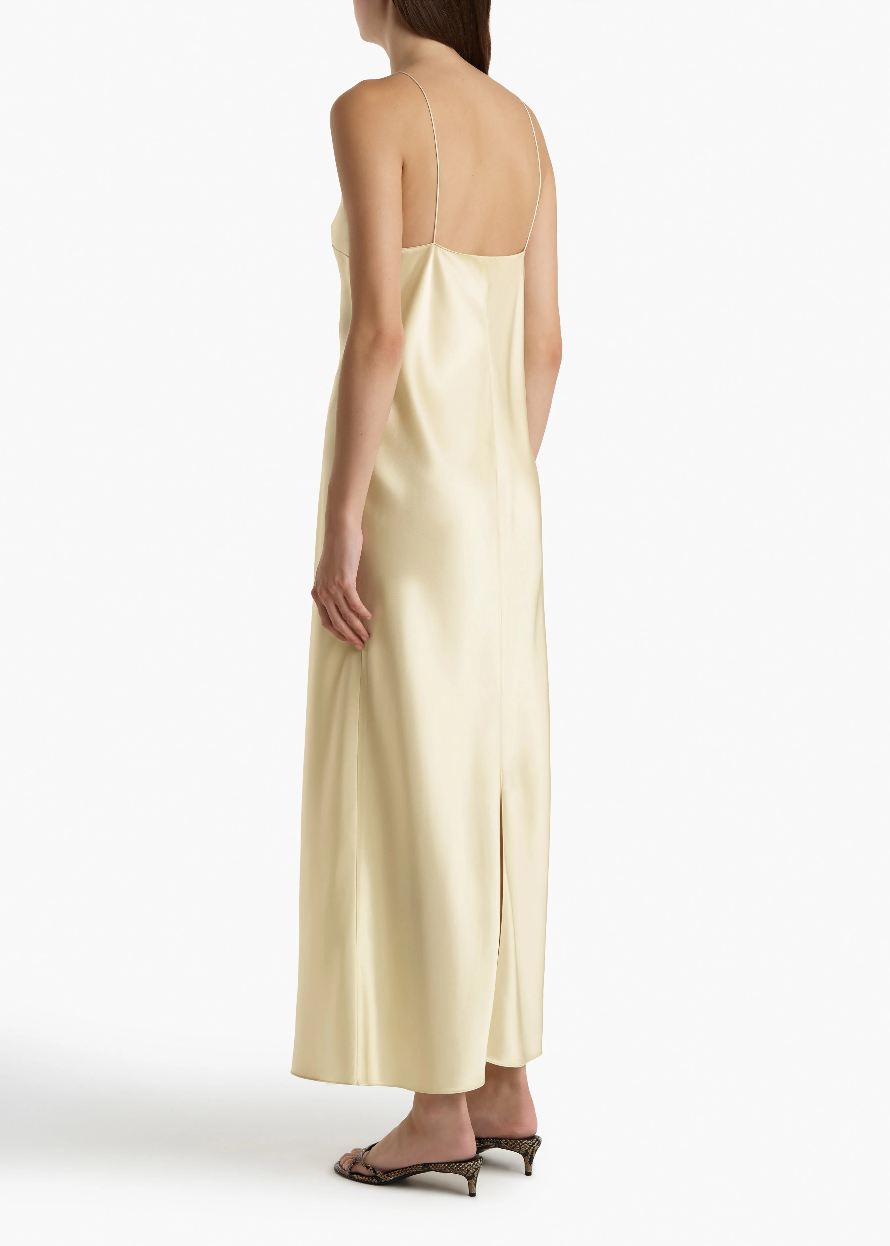 Khaite - Taja Dress in Pale Yellow - Image 4