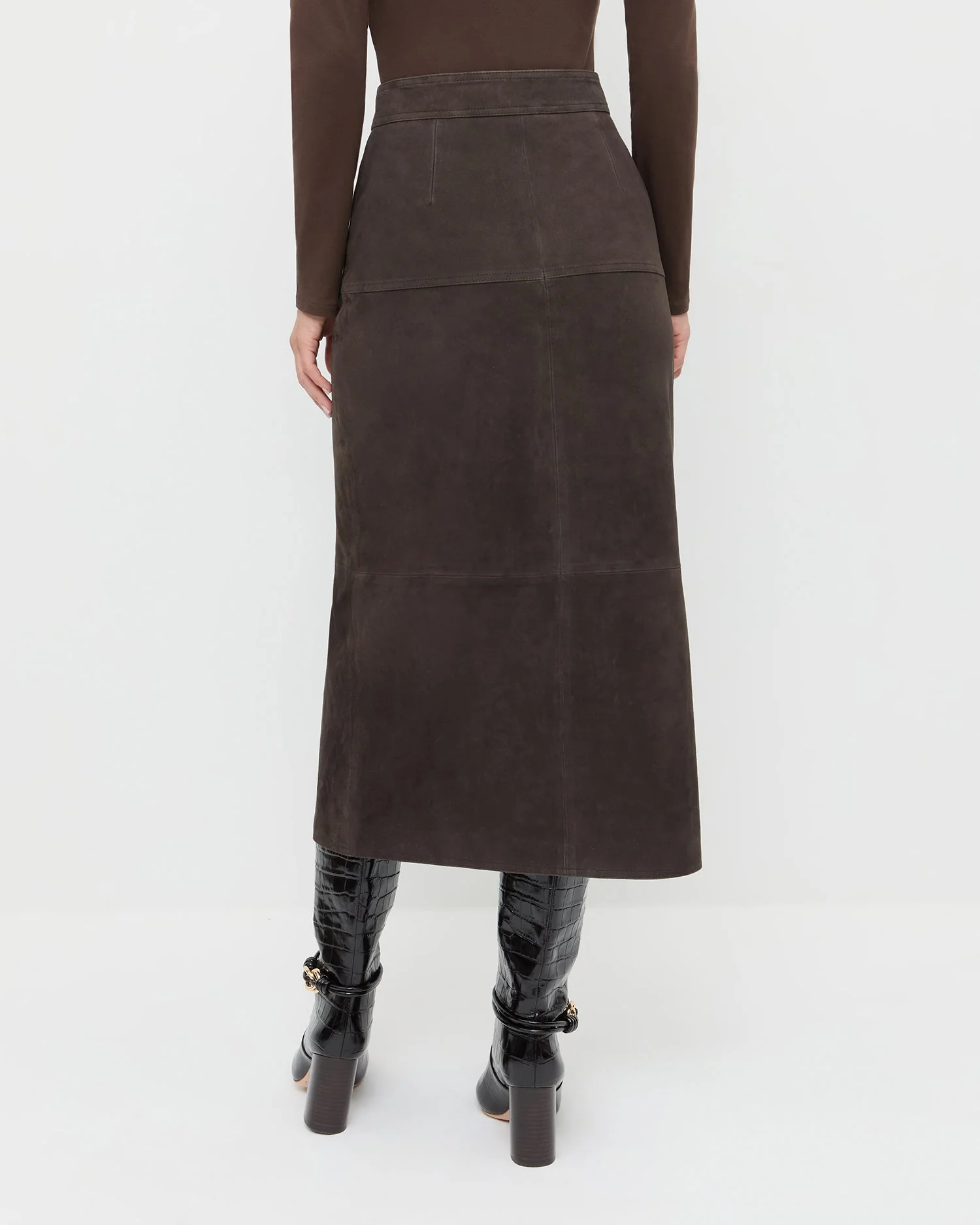 Loeffler Randall - Tansy Suede Skirt - Image 3