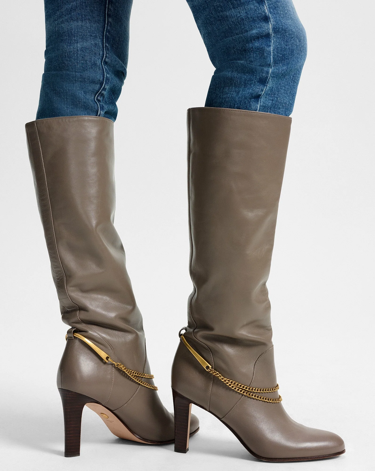 Veronica Beard - Tarian Tall Chain Boot - Image 2