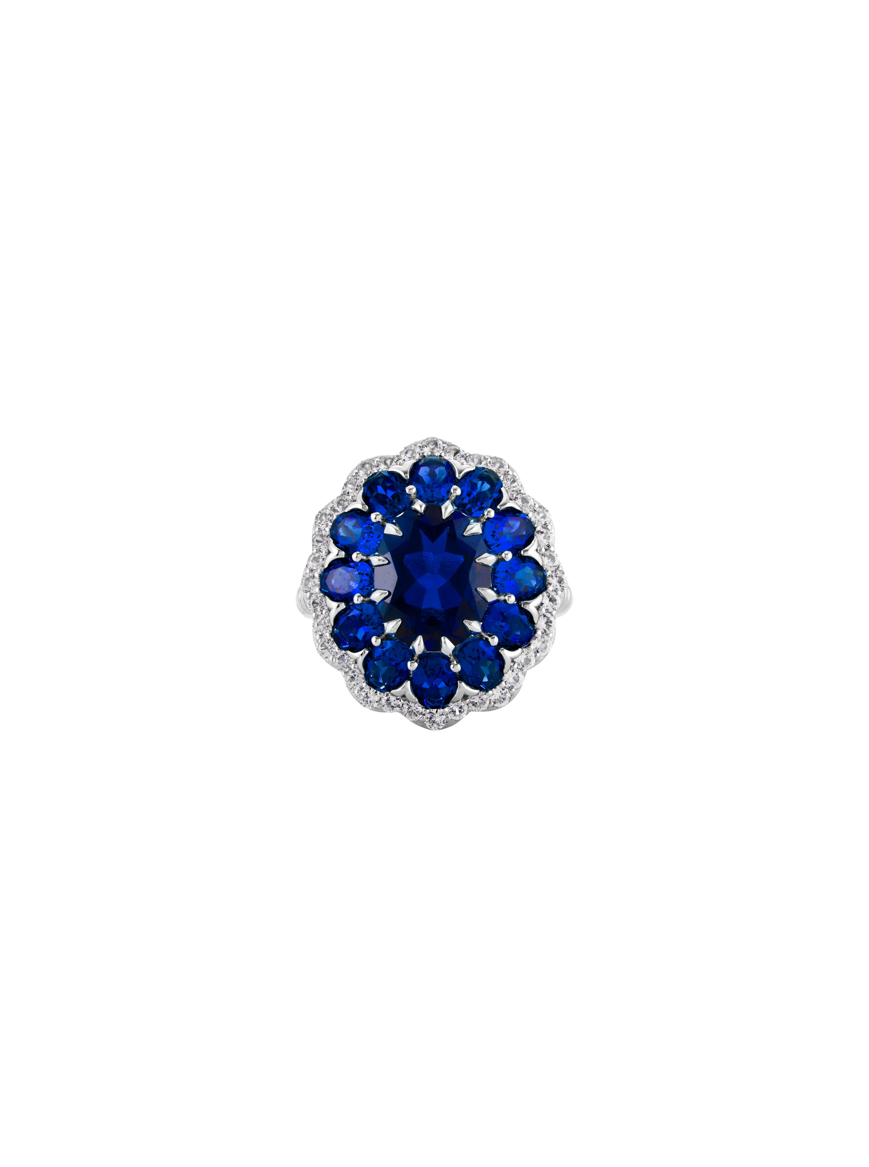 Dorsey - TATE LAB BLUE SAPPHIRE RING, SILVER