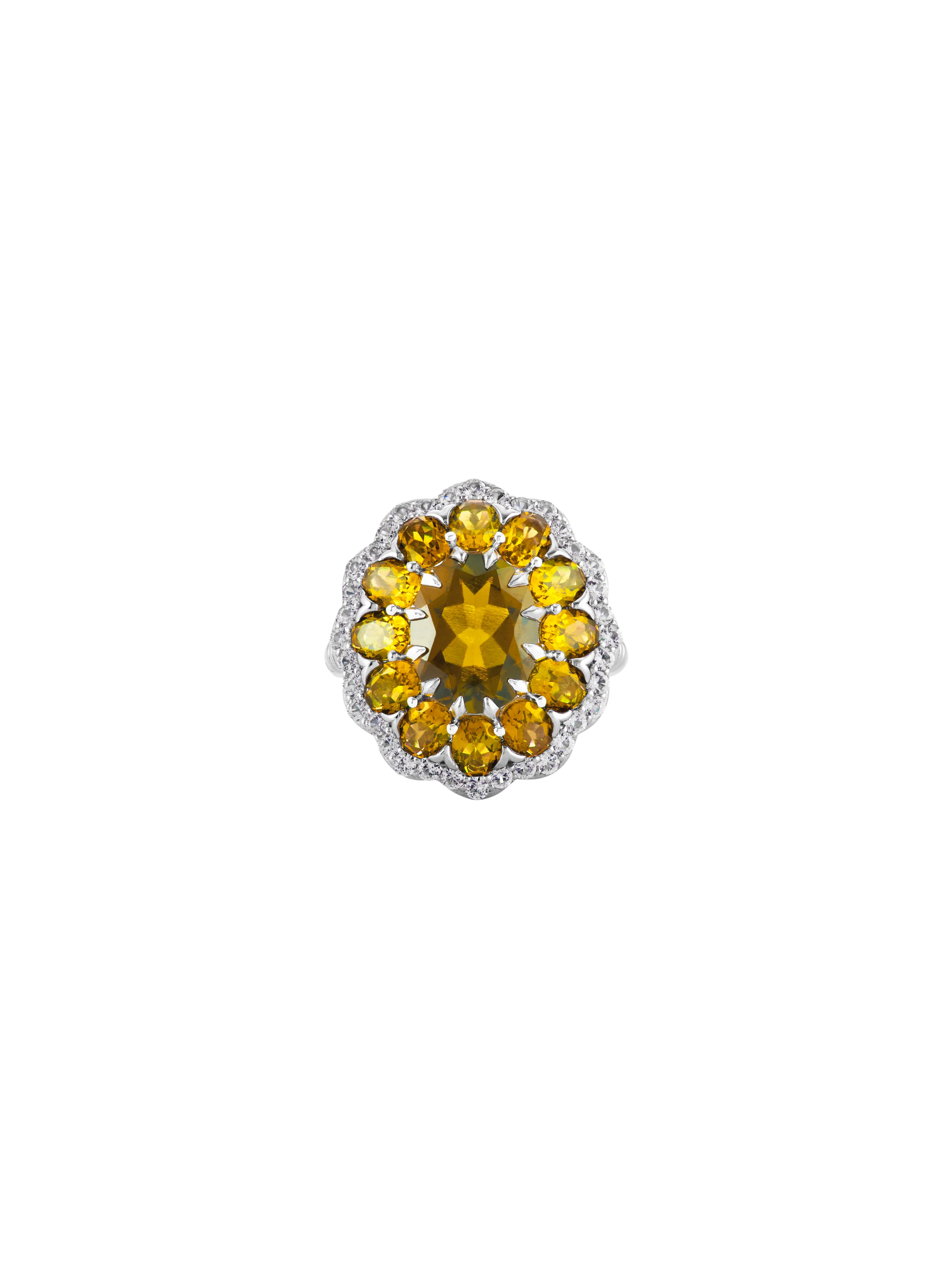 Dorsey - TATE LAB YELLOW SAPPHIRE RING, SILVER