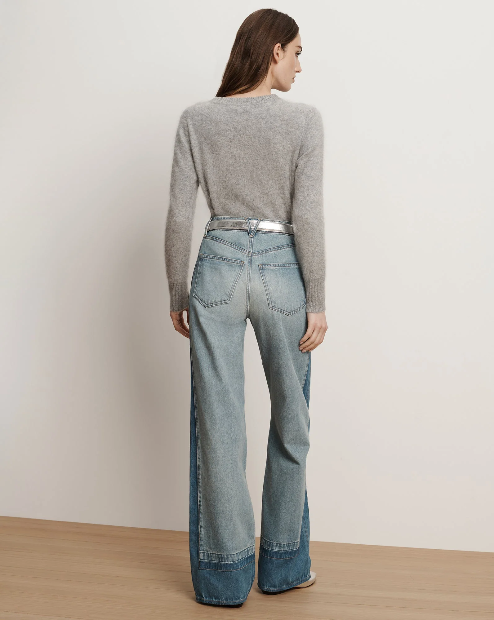 Veronica Beard - Taylor Color - Block Wide - Leg Jean - Image 5