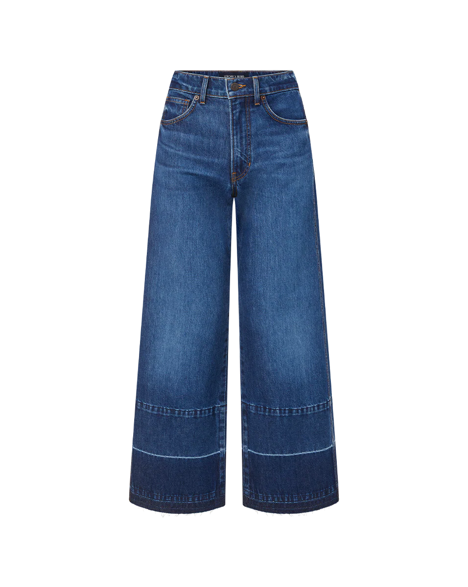 Veronica Beard - Taylor Released Hem Cropped Wide - Leg Jean - Image 5