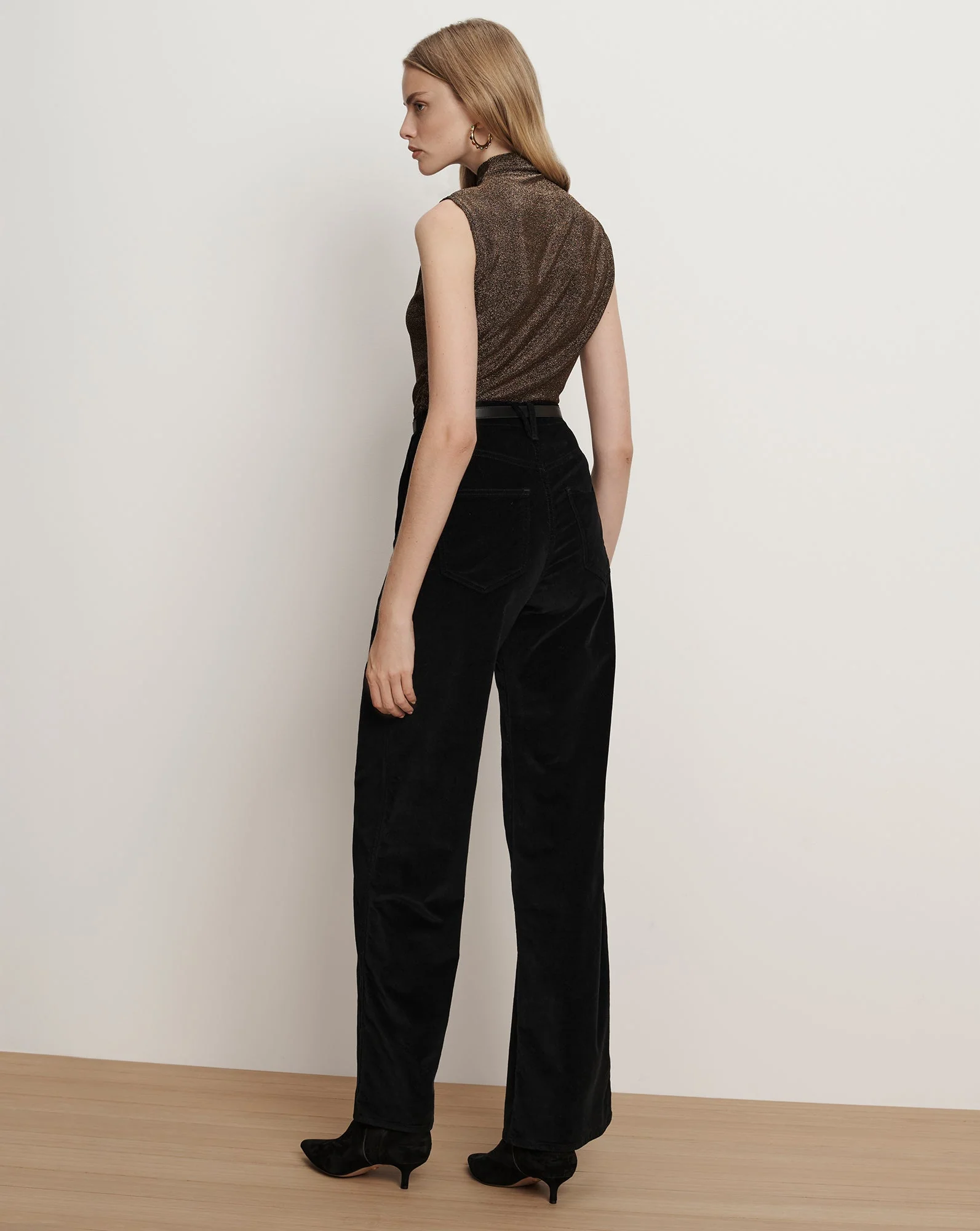 Veronica Beard - Taylor Velvet Wide - Leg Pant - Image 5