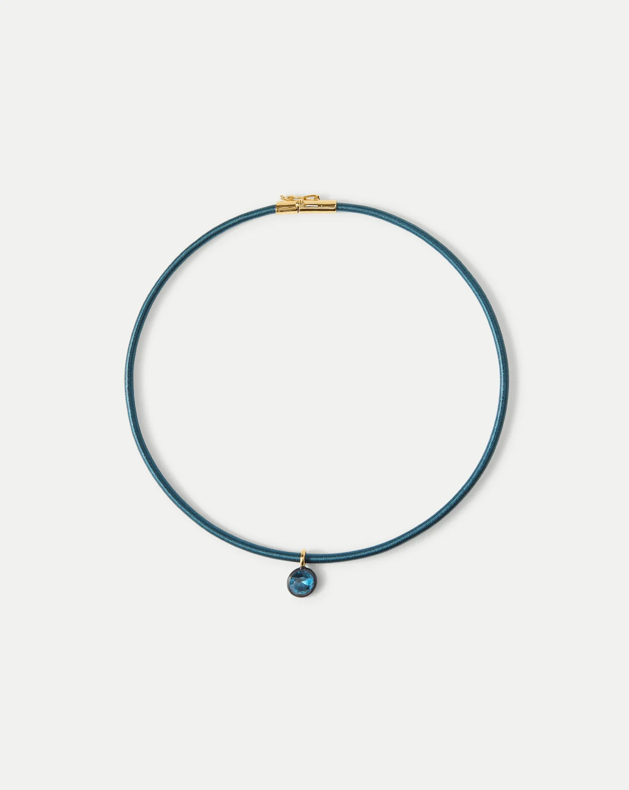 Veronica Beard - Teal Cord Pendant Necklace