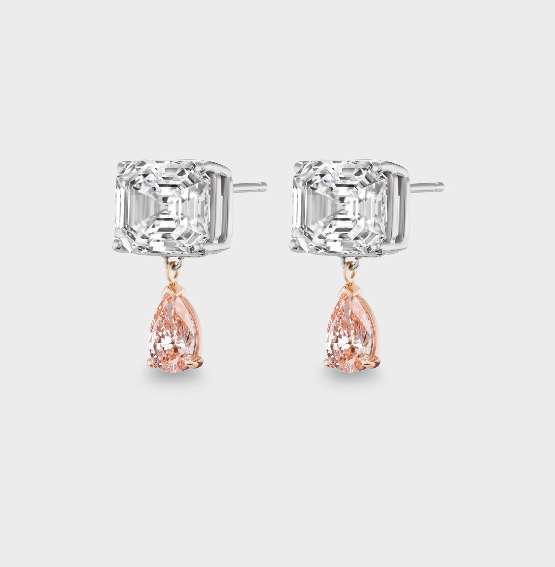 Aflalo - Tennis Drop Earrings in Mixed Gold - Image 3