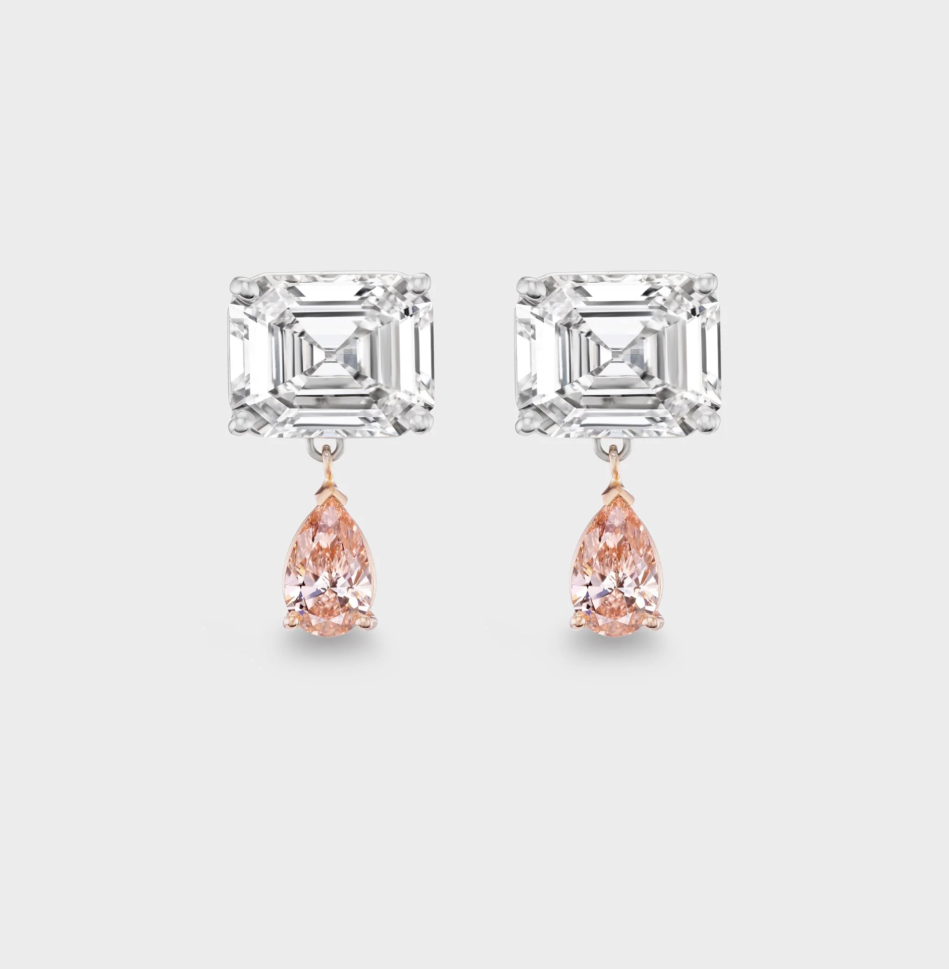 Aflalo - Tennis Drop Earrings in Mixed Gold - Image 5
