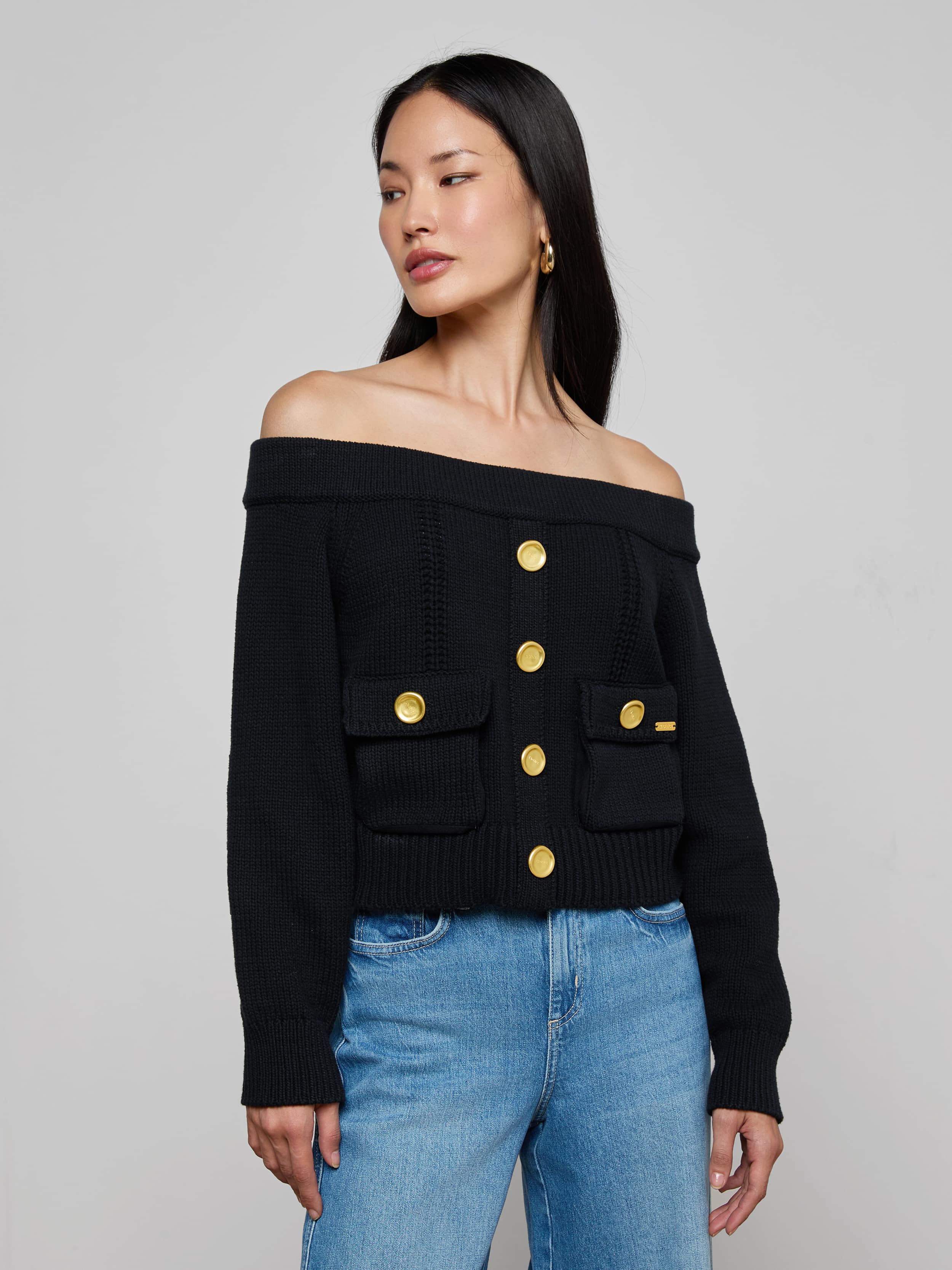 L'AGENCE - Teri Off - The - Shoulder Top