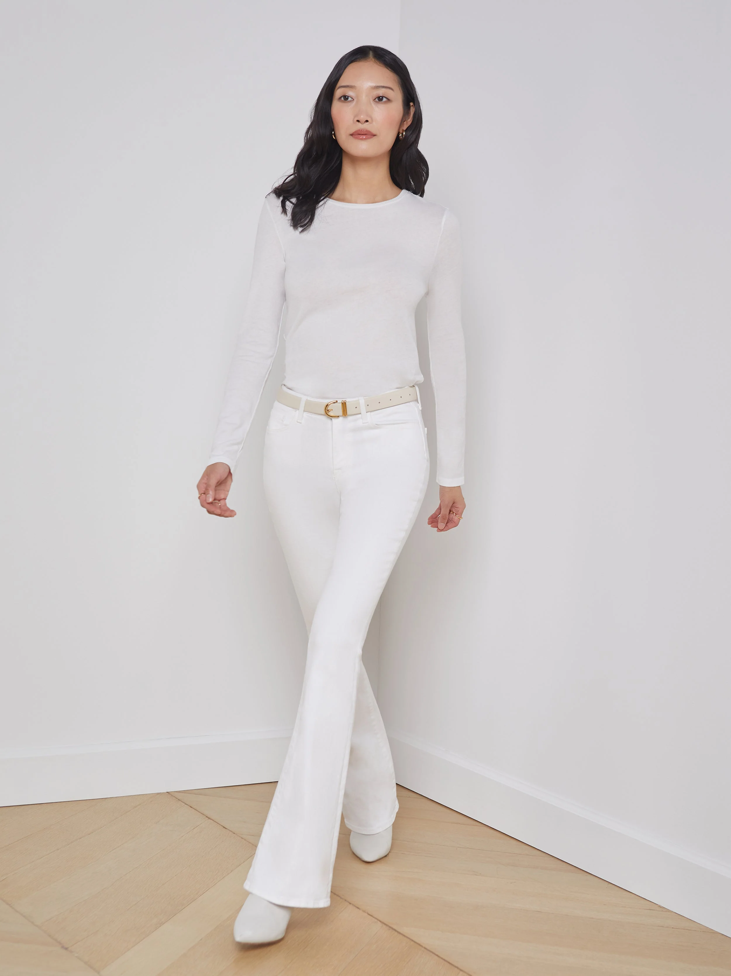 L'AGENCE - Tess Long Sleeve Tee - Image 7