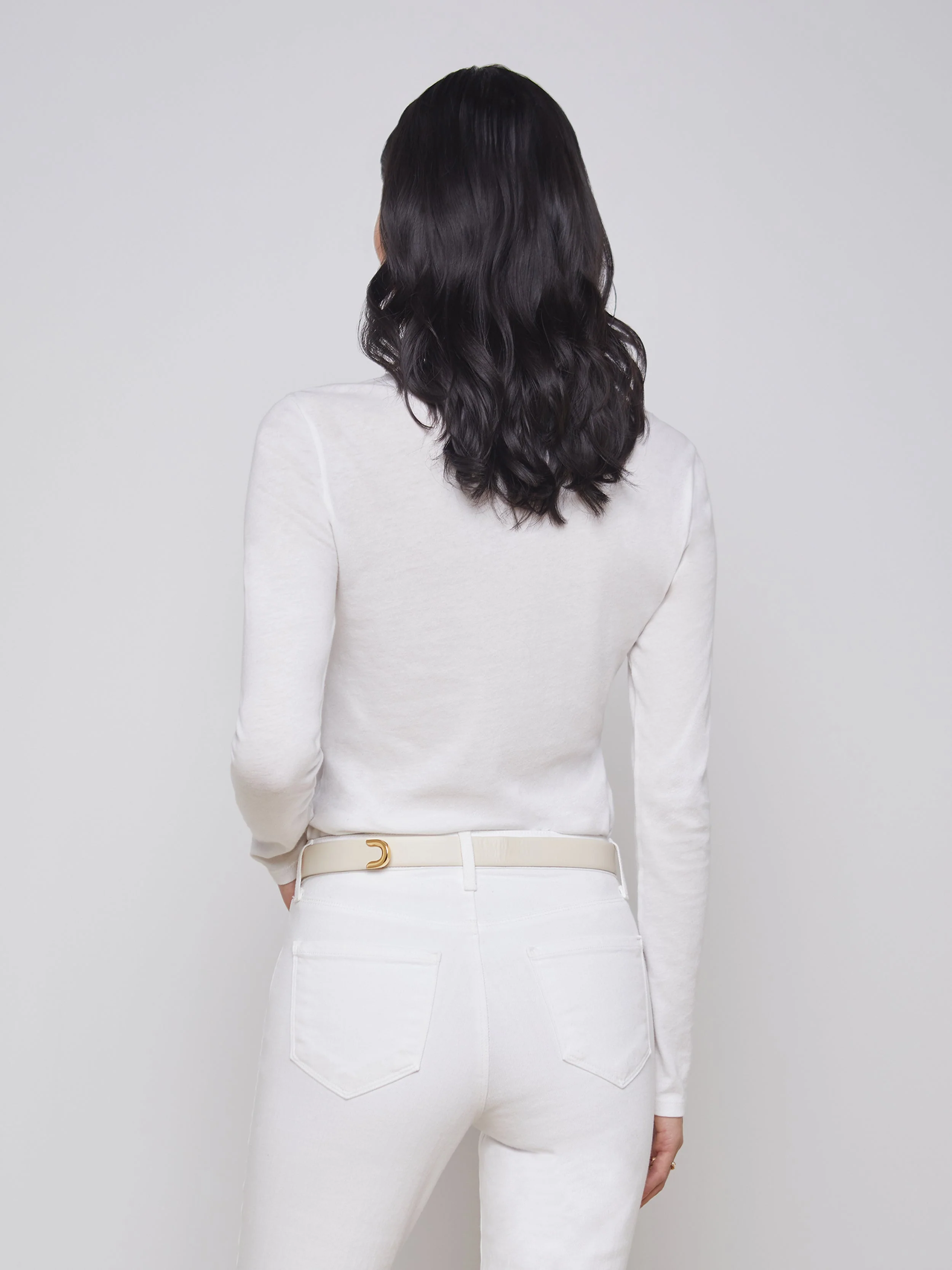 L'AGENCE - Tess Long Sleeve Tee - Image 9