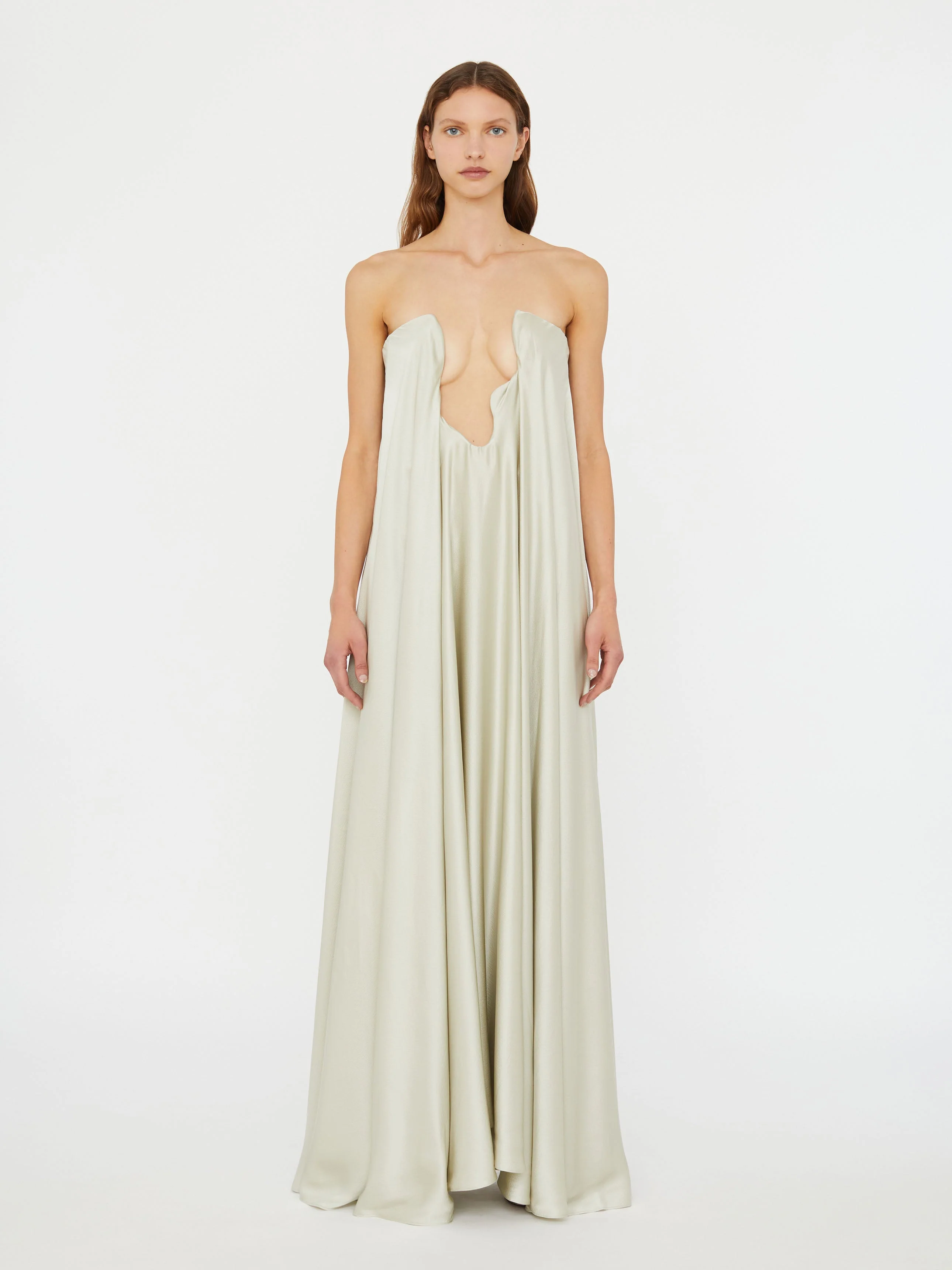 Christopher Esber - Textured Silk Salacia Strapless Gown