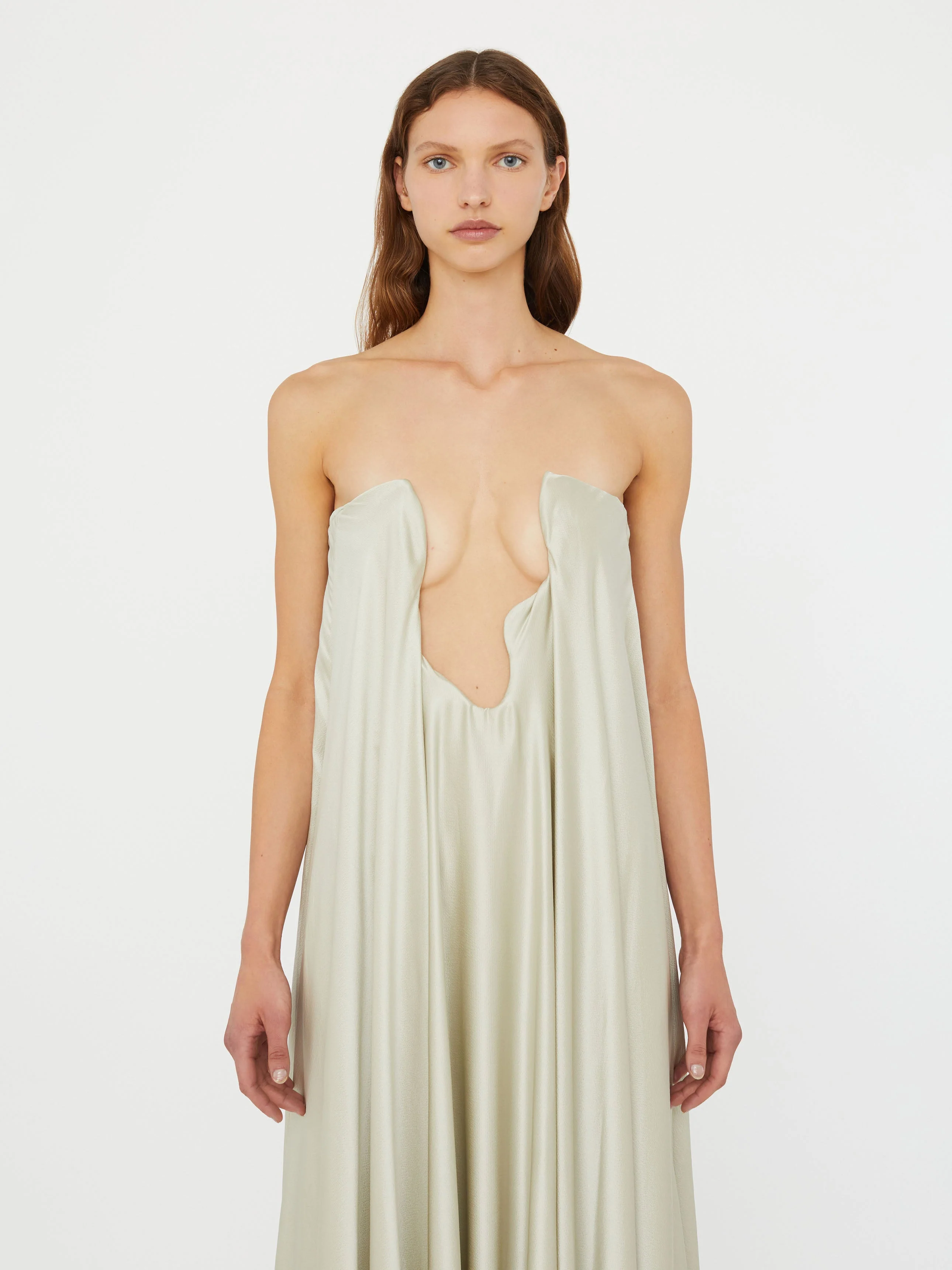 Christopher Esber - Textured Silk Salacia Strapless Gown - Image 3