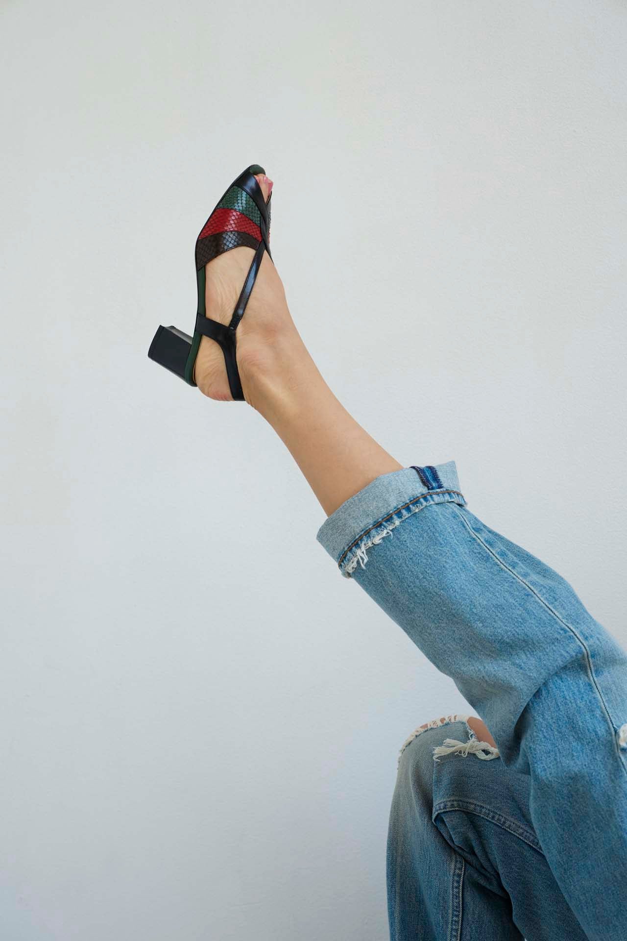 Jamie Haller - The Archive Heel in Snake Mix - Image 22