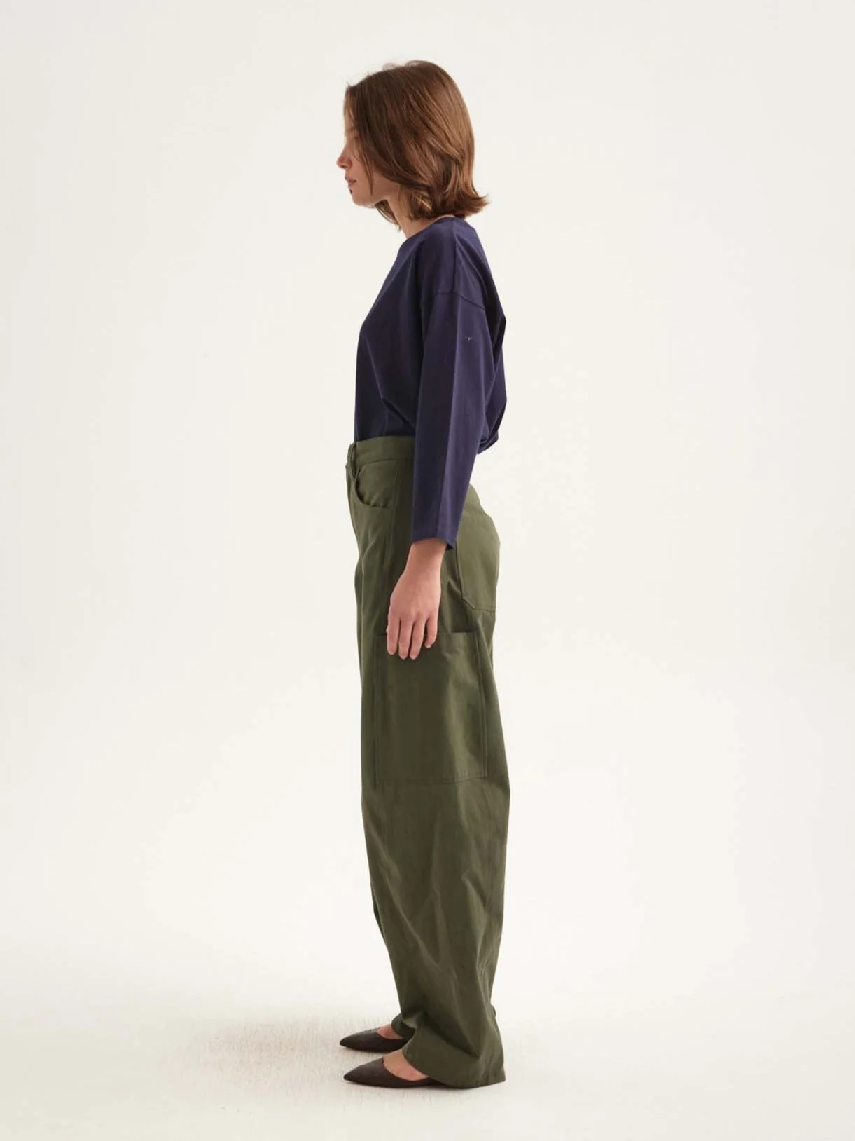 Jamie Haller - The Baggy Painter Twill in Olive - Image 10