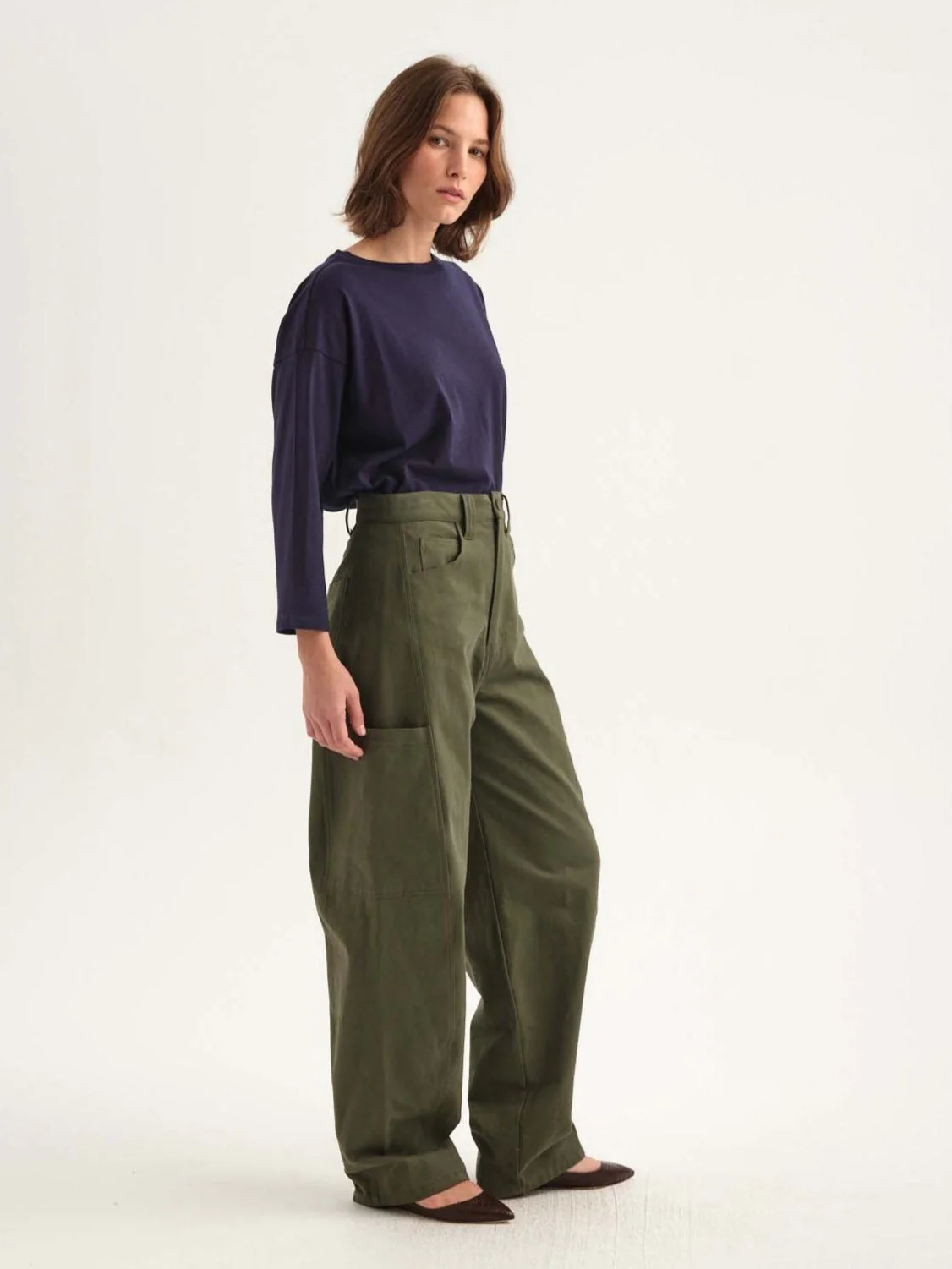 Jamie Haller - The Baggy Painter Twill in Olive - Image 16