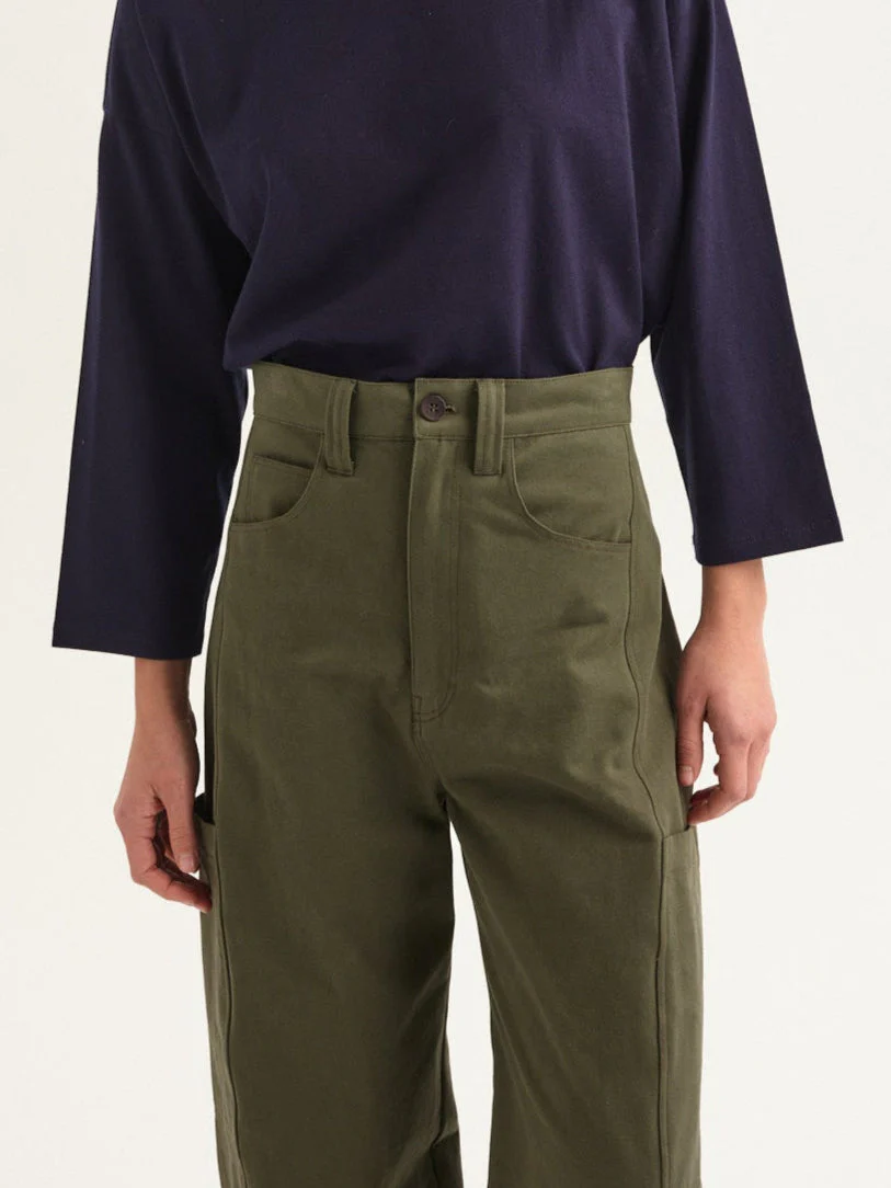 Jamie Haller - The Baggy Painter Twill in Olive - Image 6