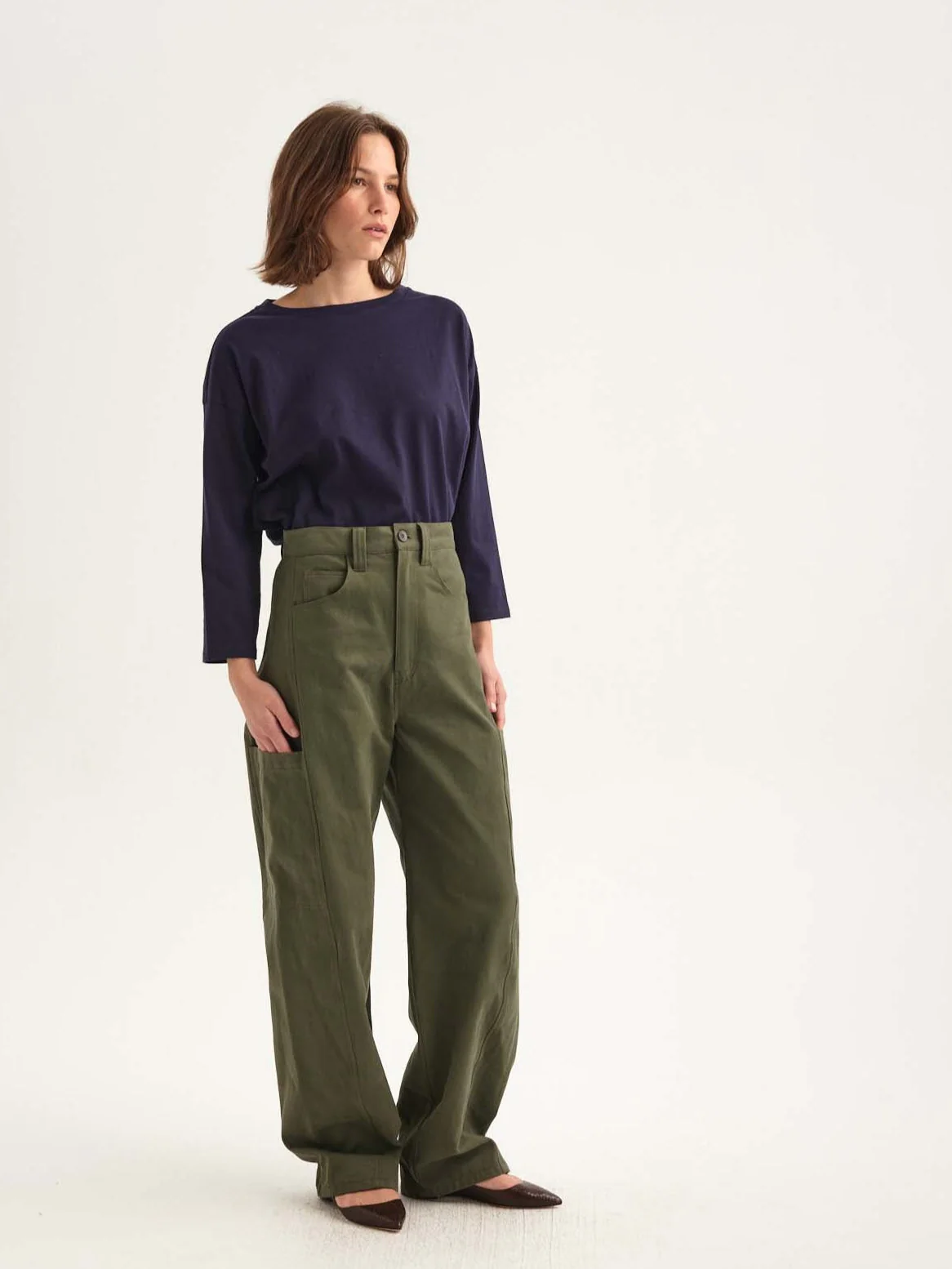 Jamie Haller - The Baggy Painter Twill in Olive - Image 8