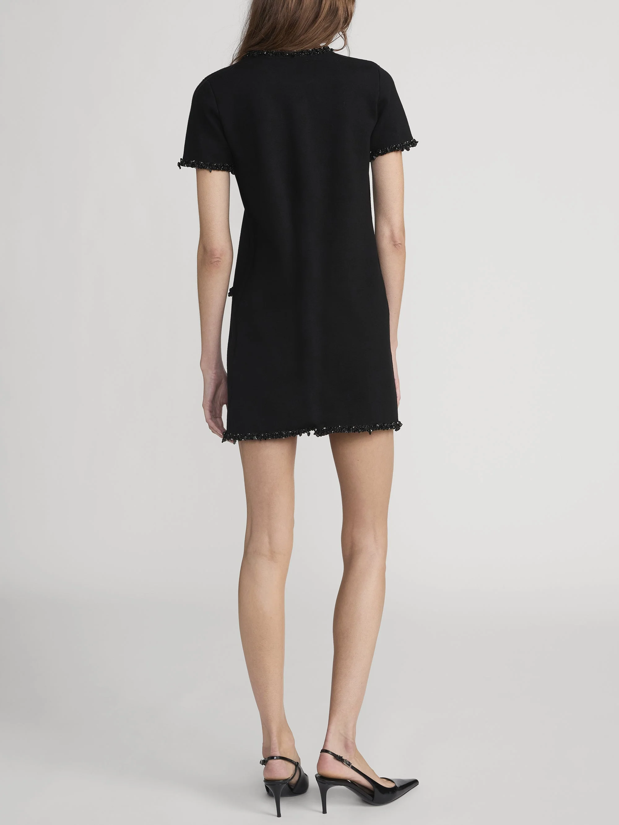 FRAME - The Beaded Trim Dress - Image 5