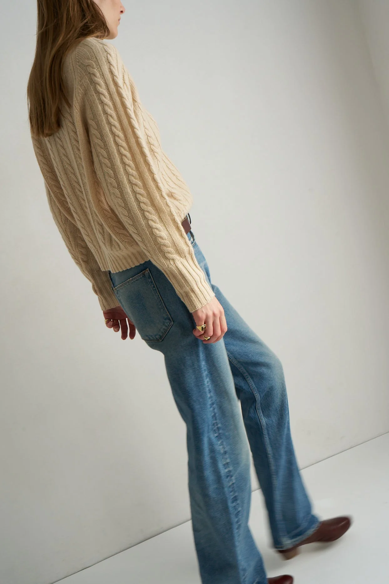 Jamie Haller - The Cable V Fave in Creme - Image 15