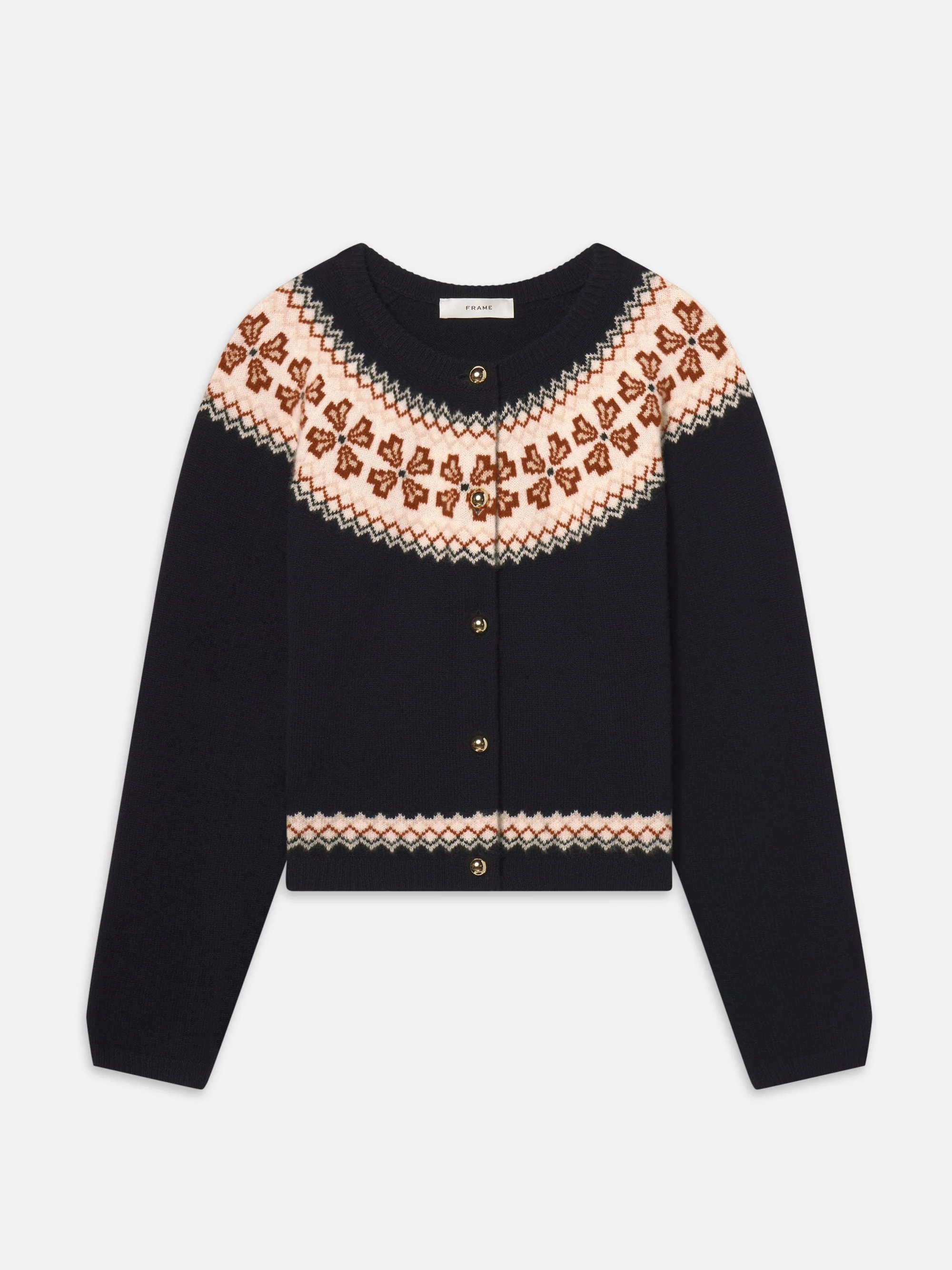 FRAME - The Cashmere Fairisle Cardi