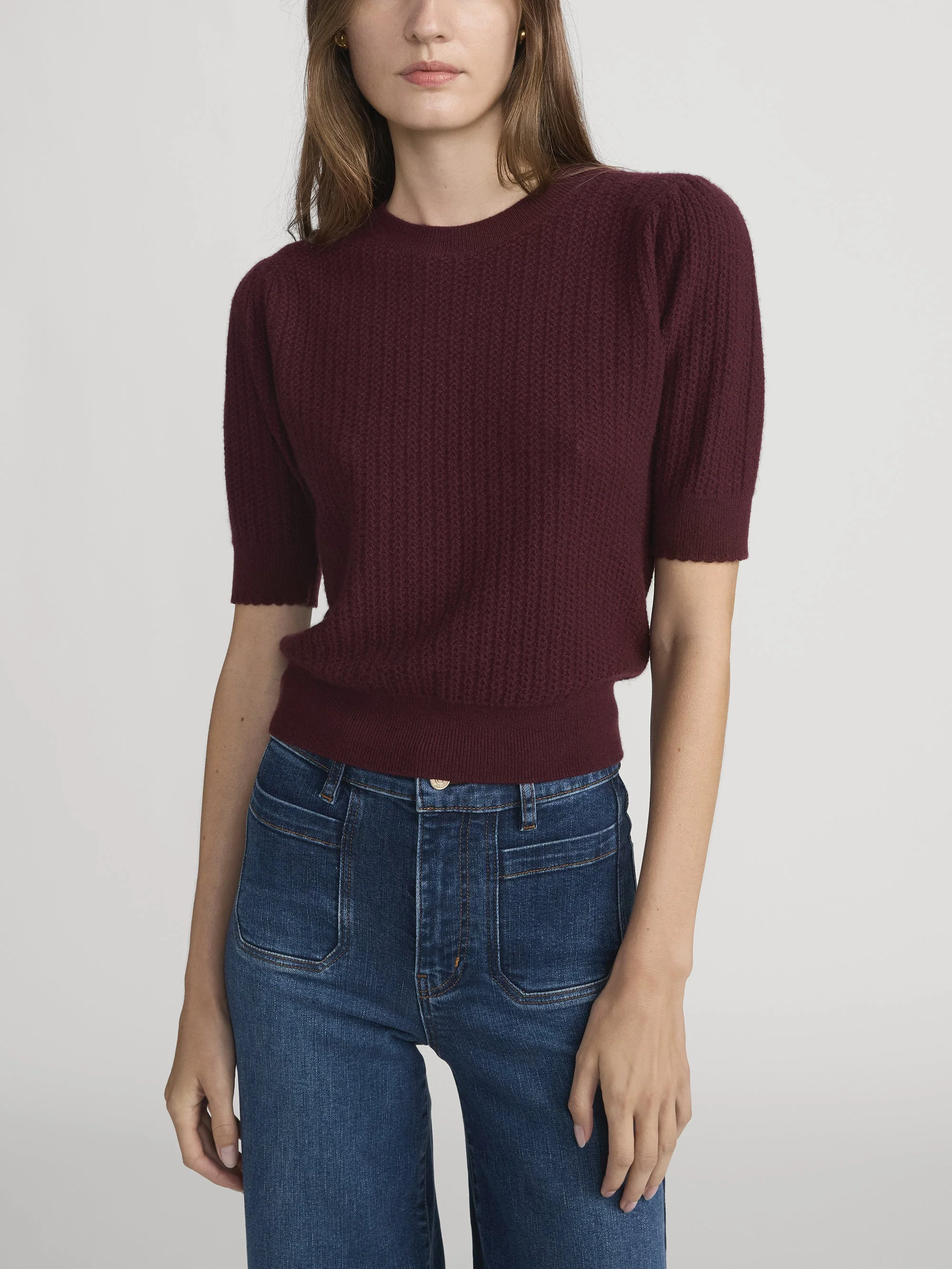 FRAME - The Chain Pointelle Sweater - Image 3