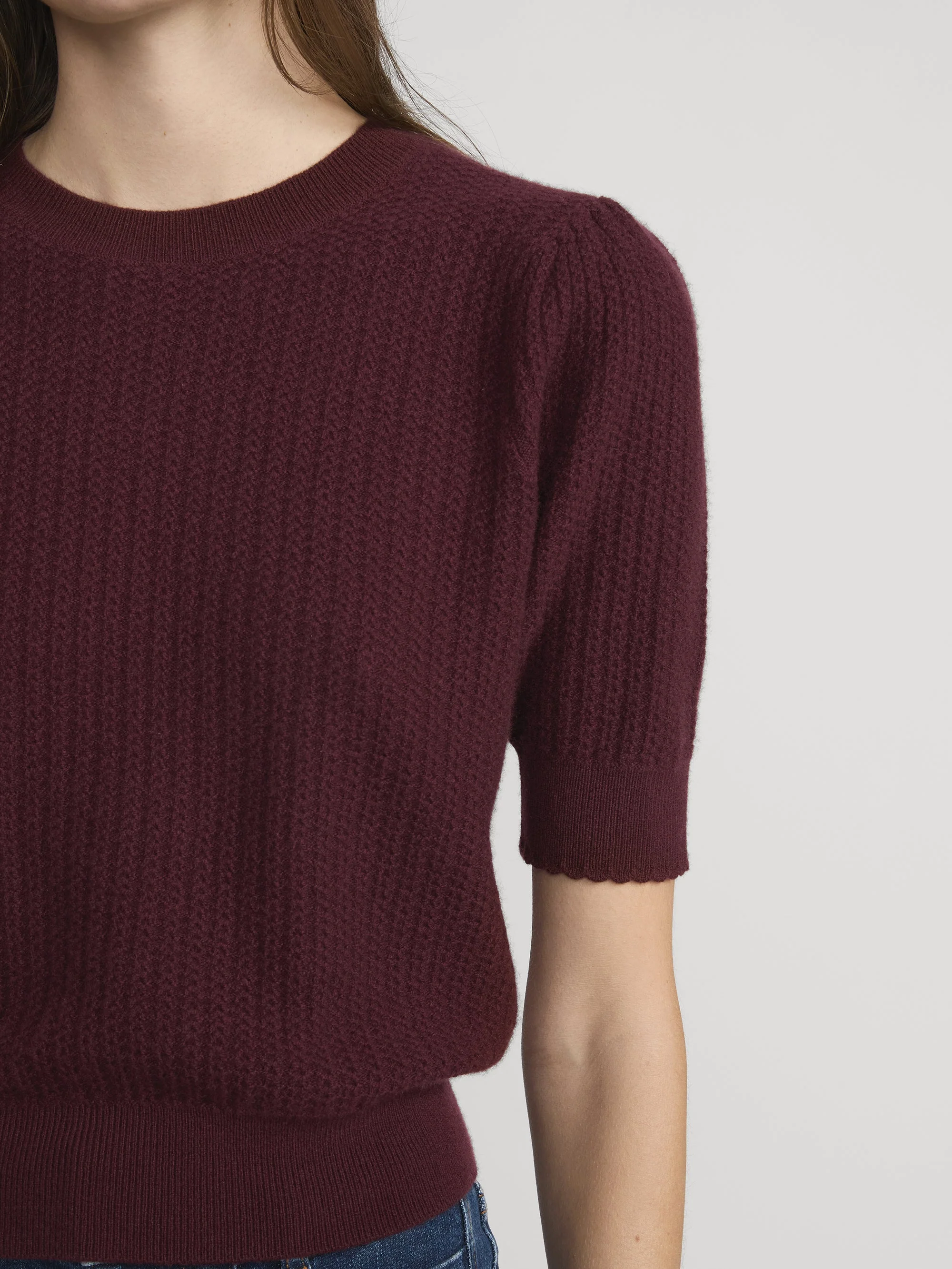FRAME - The Chain Pointelle Sweater - Image 4