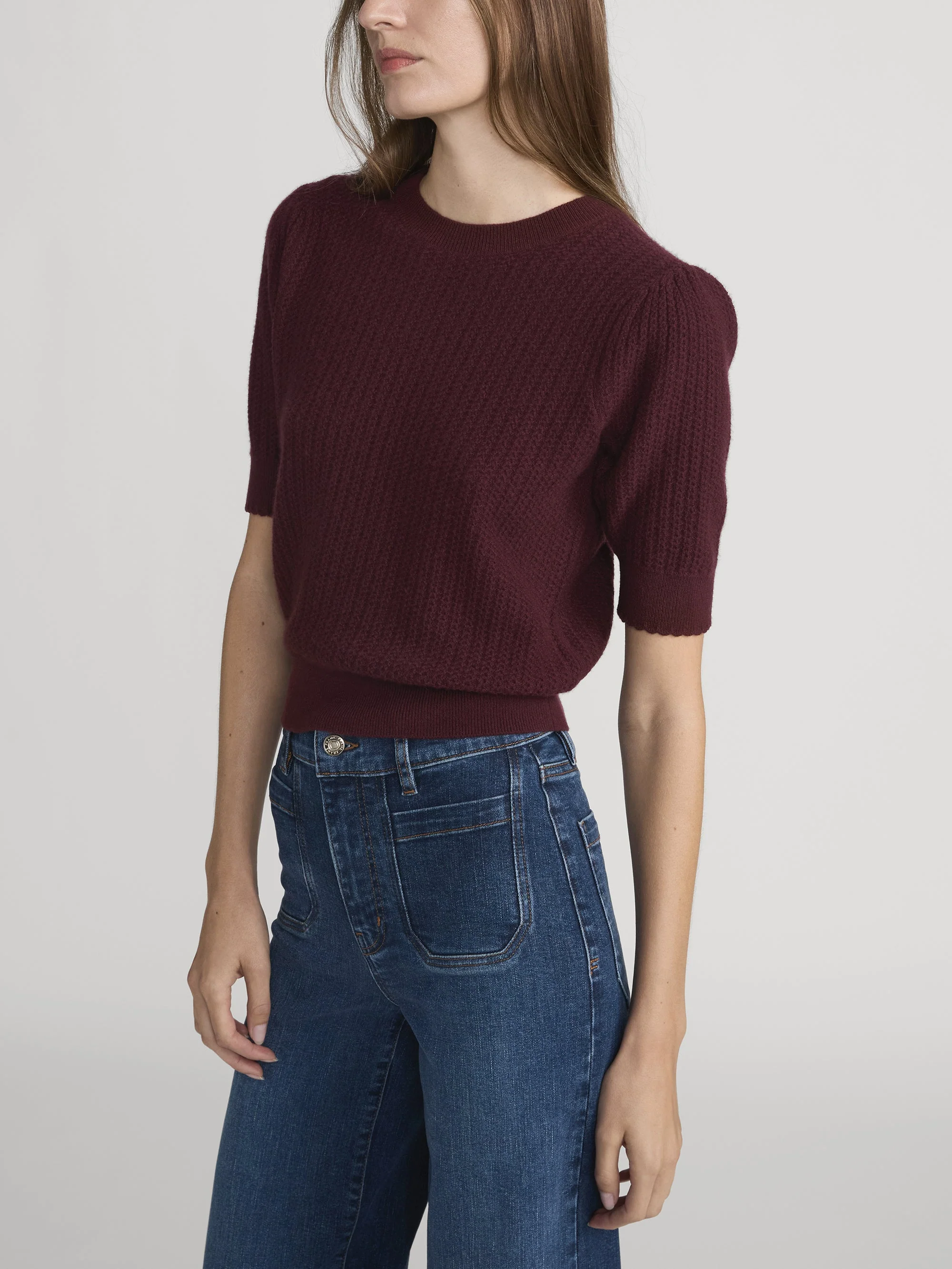 FRAME - The Chain Pointelle Sweater - Image 5