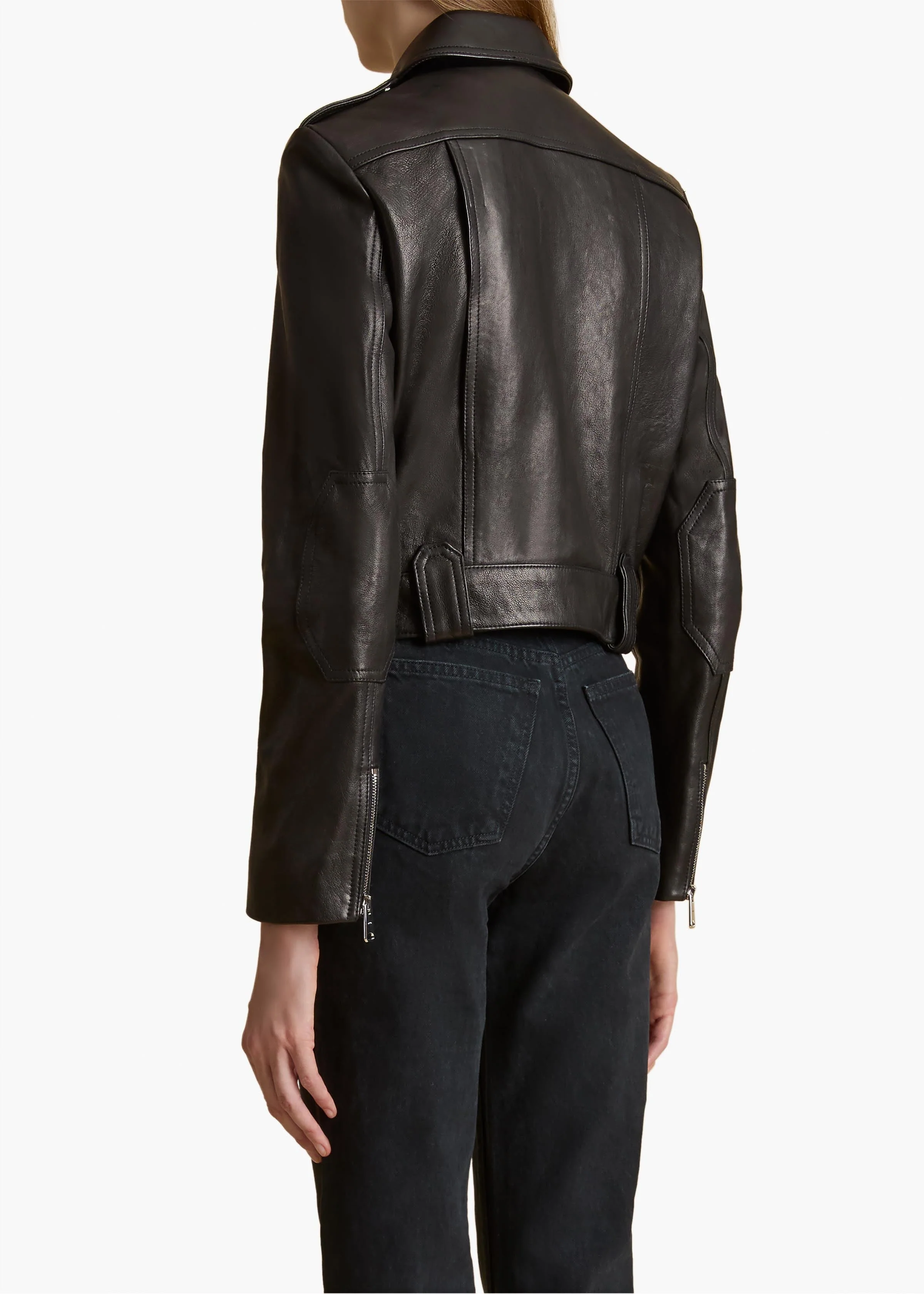 Khaite - Cordelia Jacket in Black Leather - Image 11