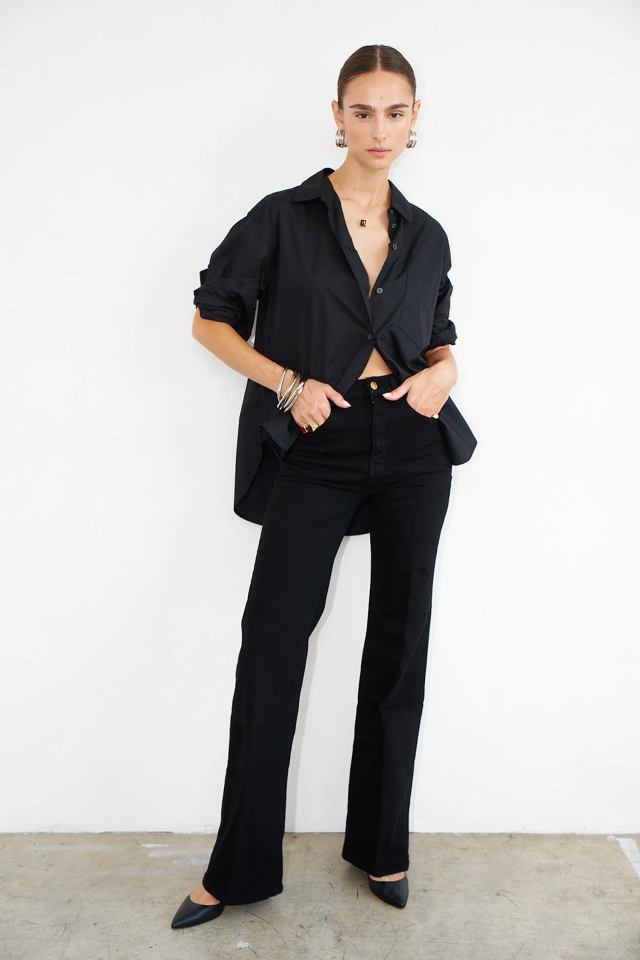 Jamie Haller - The Crease Jean in Black - Image 13