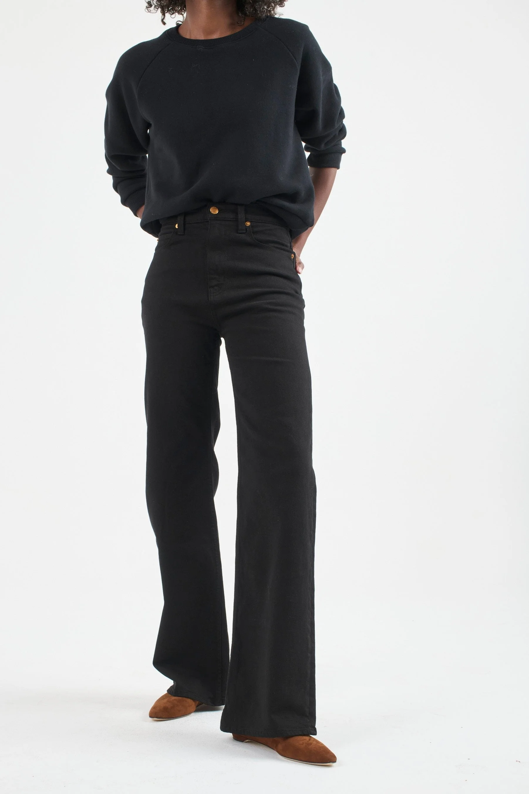 Jamie Haller - The Crease Jean in Black - Image 17
