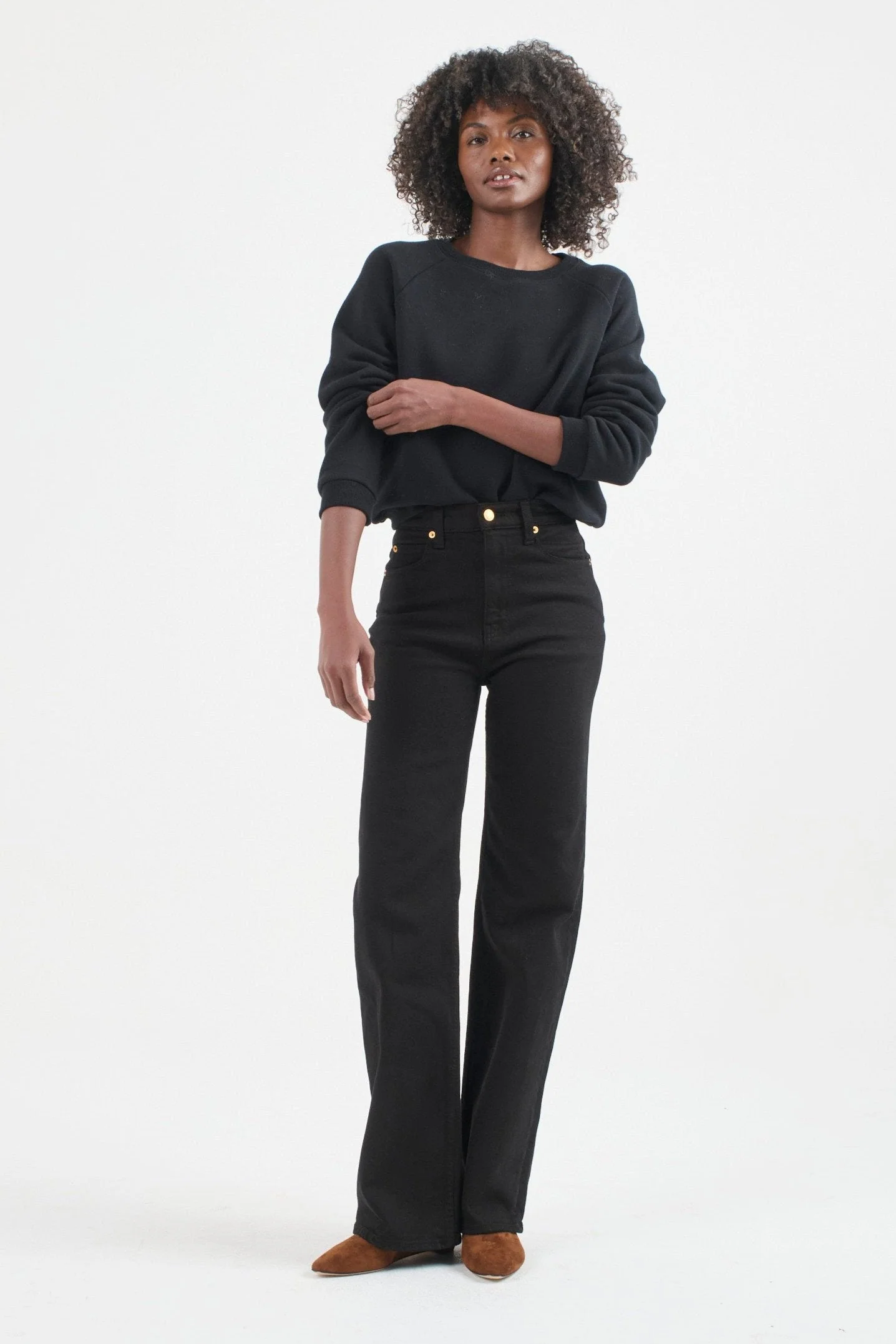 Jamie Haller - The Crease Jean in Black - Image 18