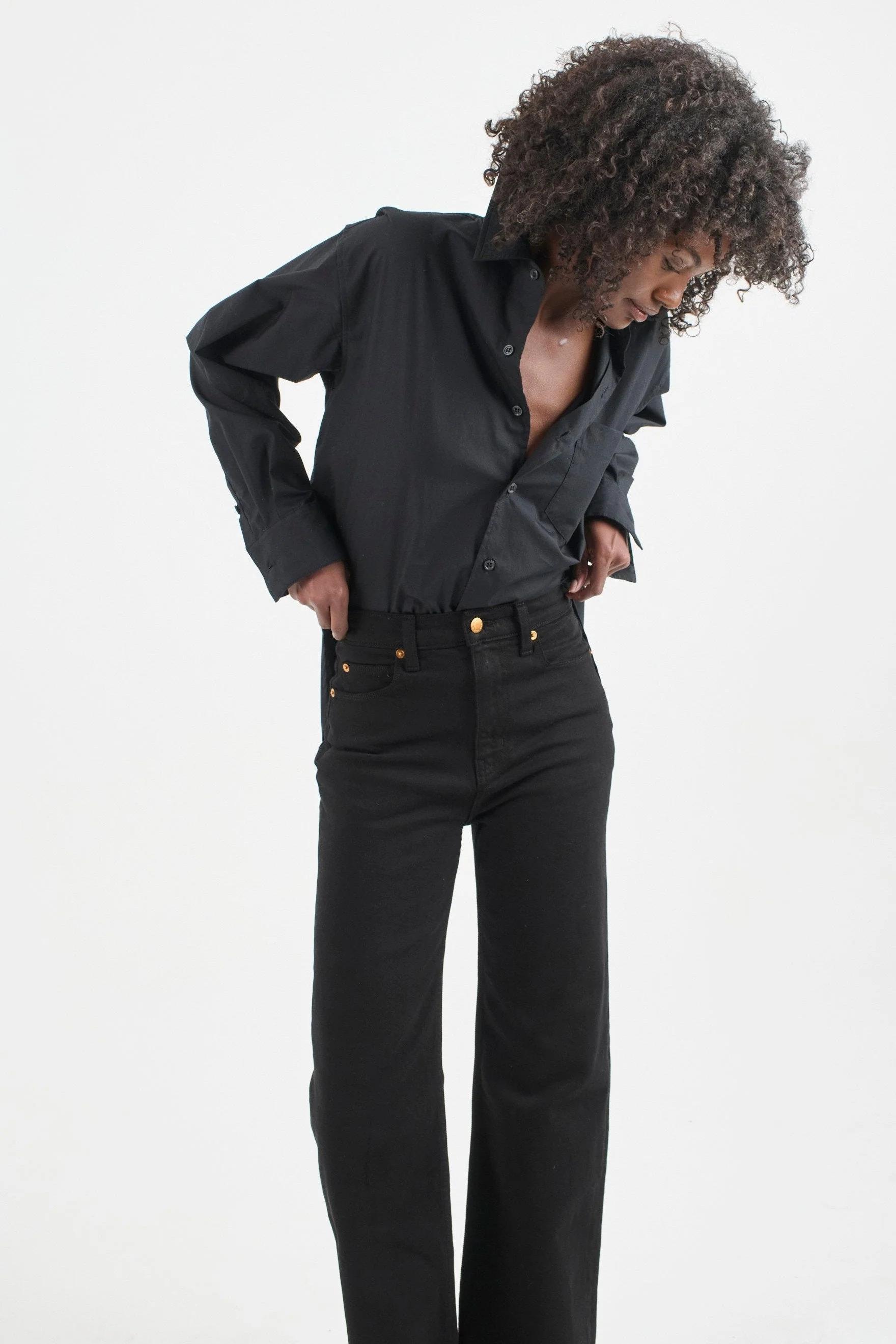 Jamie Haller - The Crease Jean in Black - Image 6