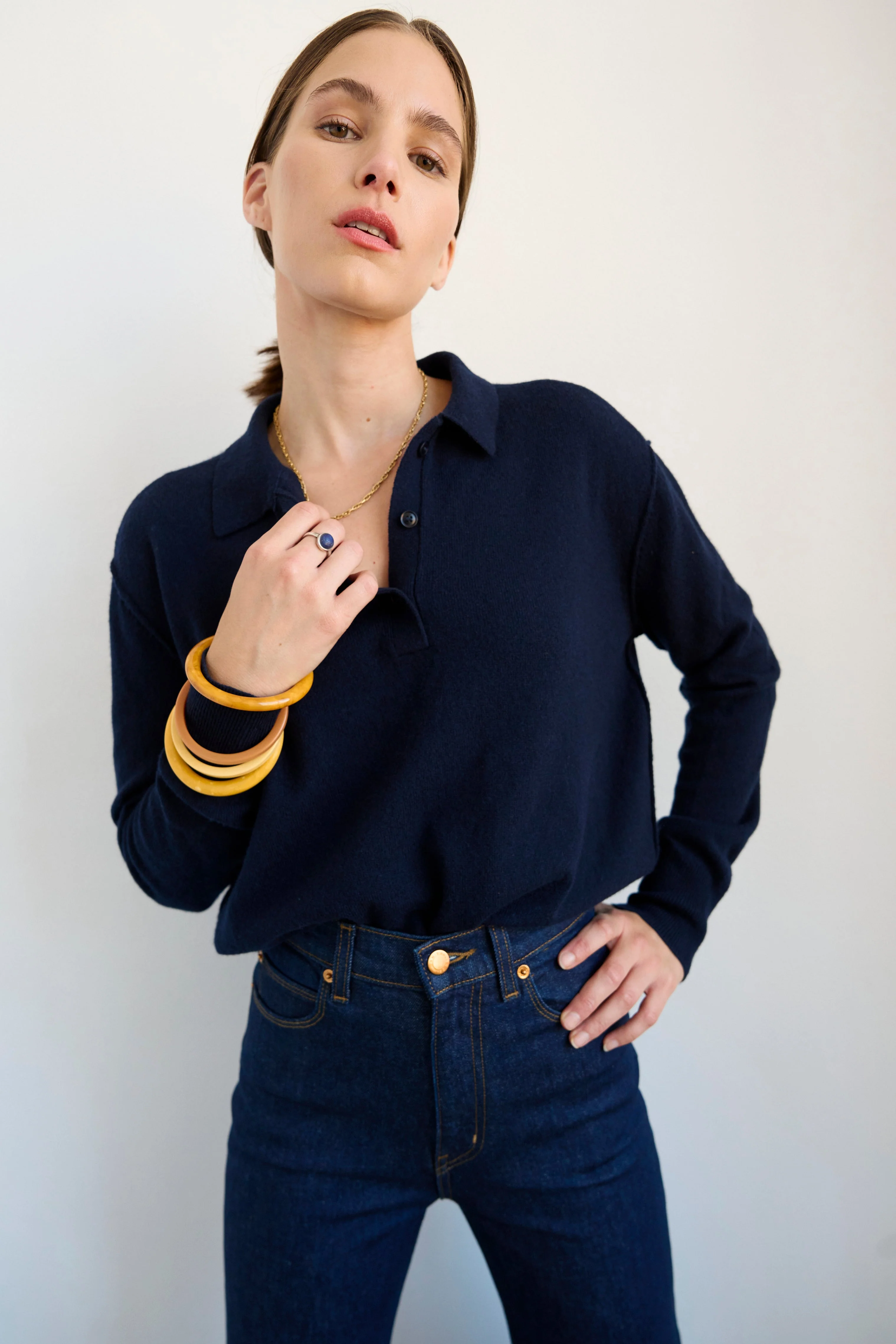 Jamie Haller - The Crease Jean in Raw Rinse - Image 4