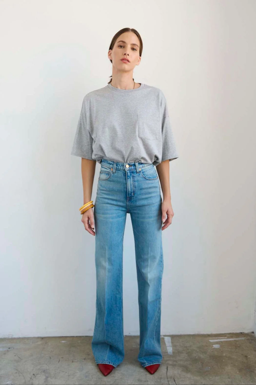 Jamie Haller - The Crease Jean in Worn Indigo - Image 14