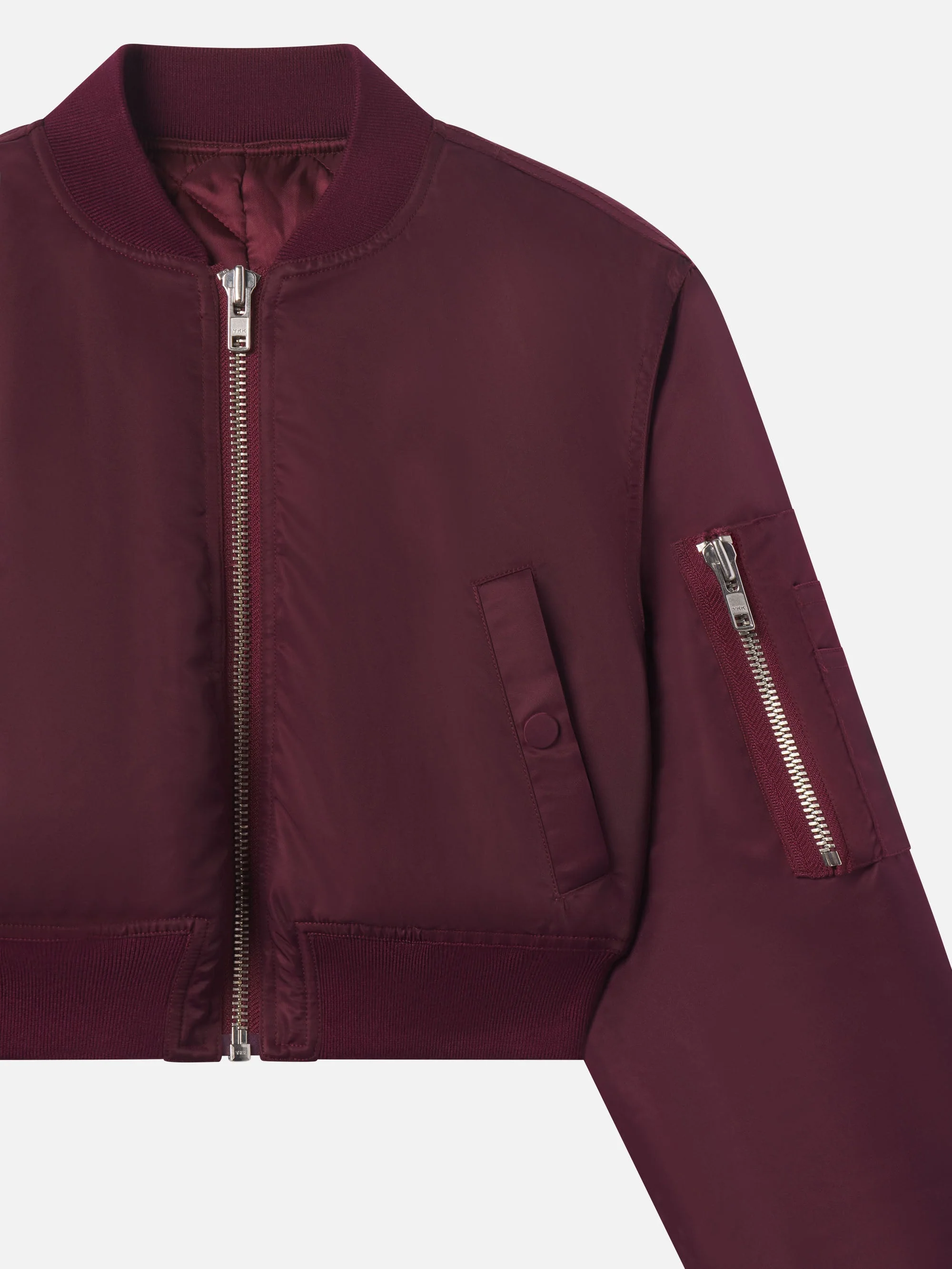 FRAME - The Cropped Nylon Bomber - Image 2