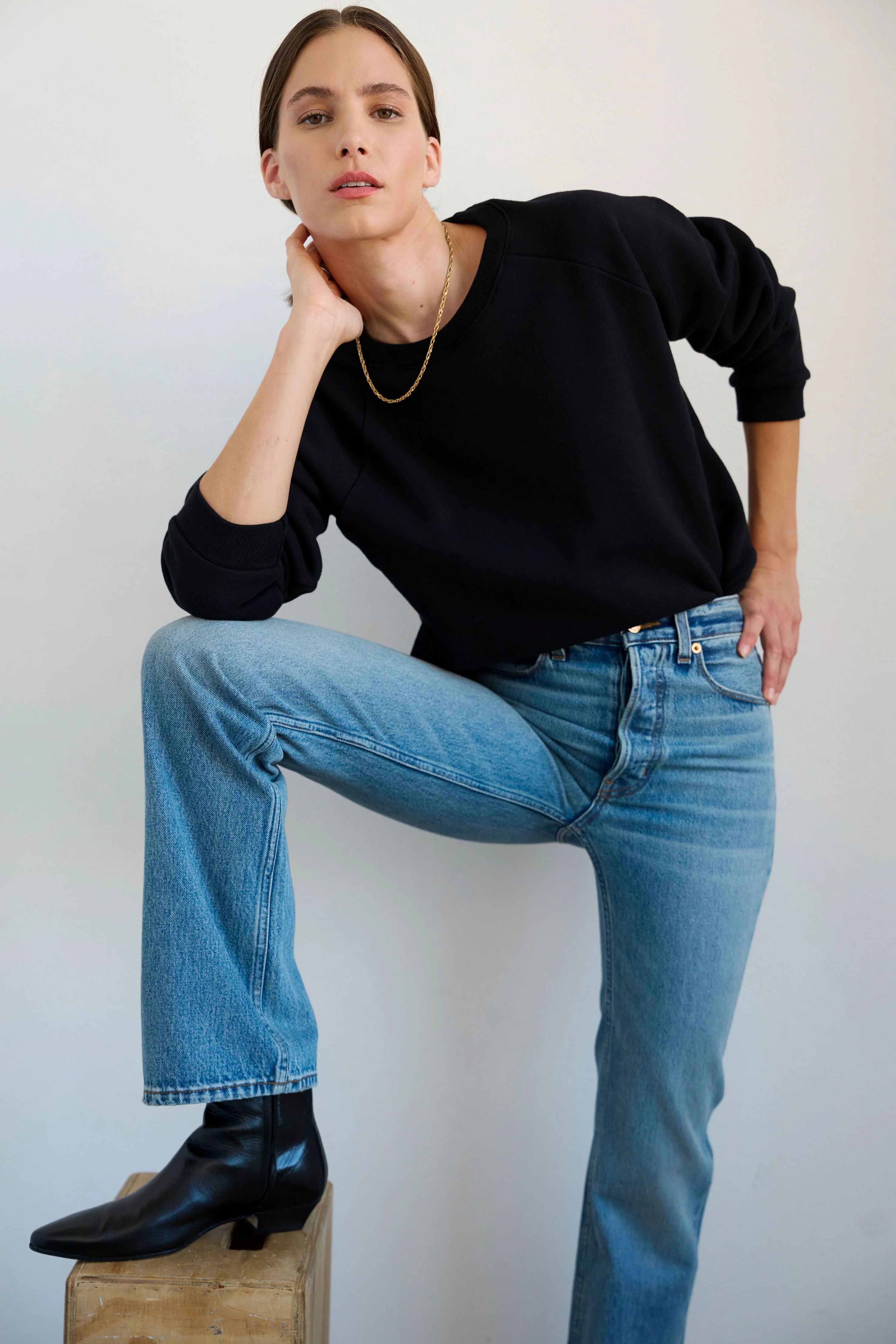 Jamie Haller - The Daily Sweatshirt in Black - Image 10