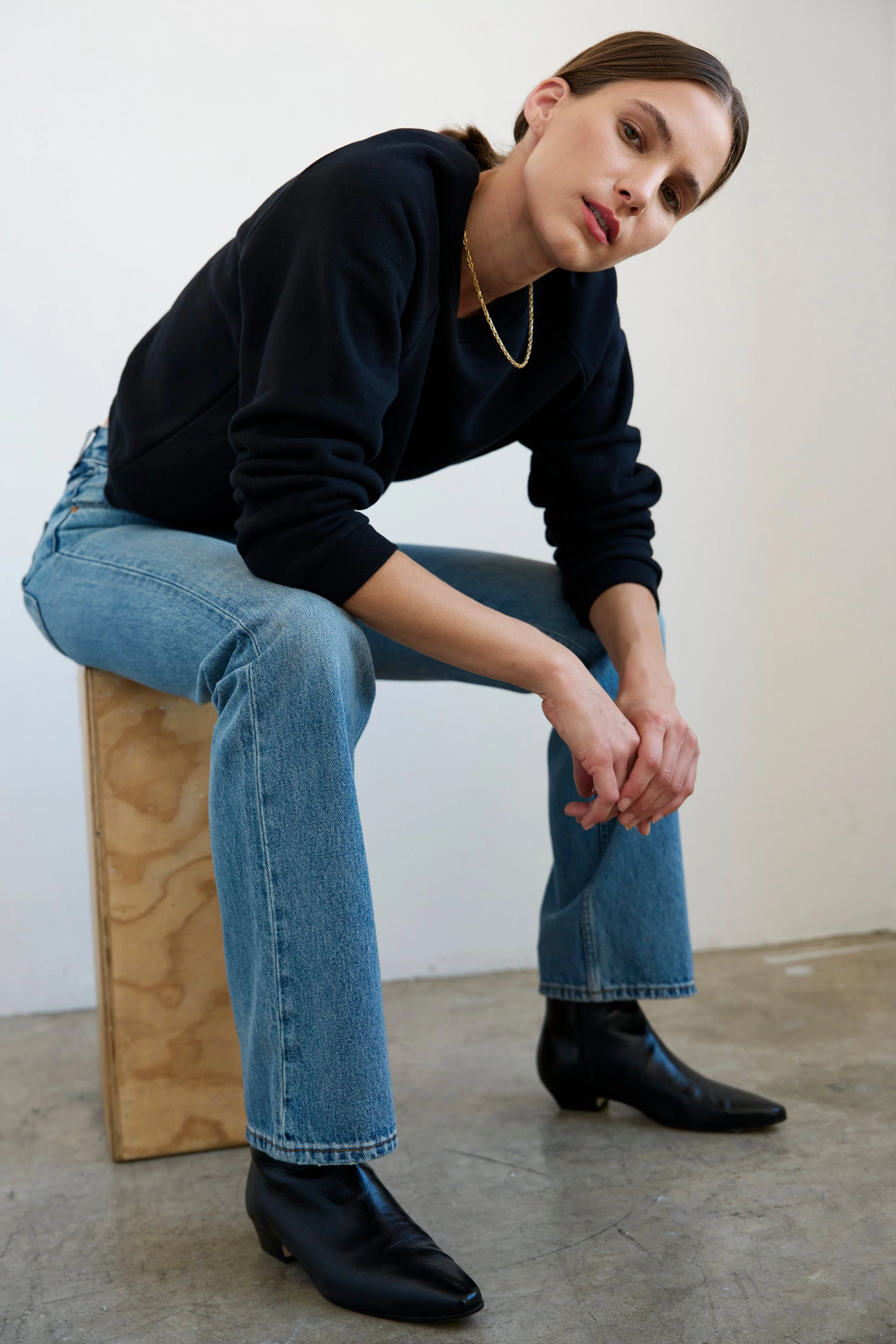 Jamie Haller - The Daily Sweatshirt in Black - Image 3