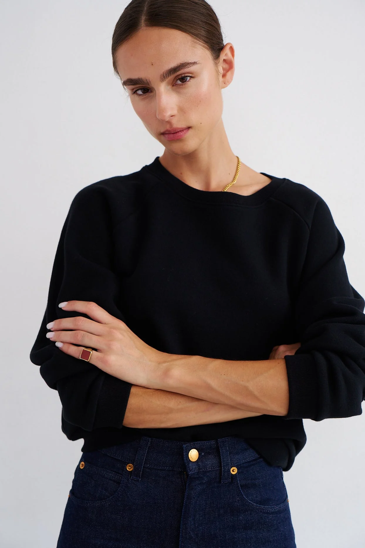 Jamie Haller - The Daily Sweatshirt in Black - Image 7