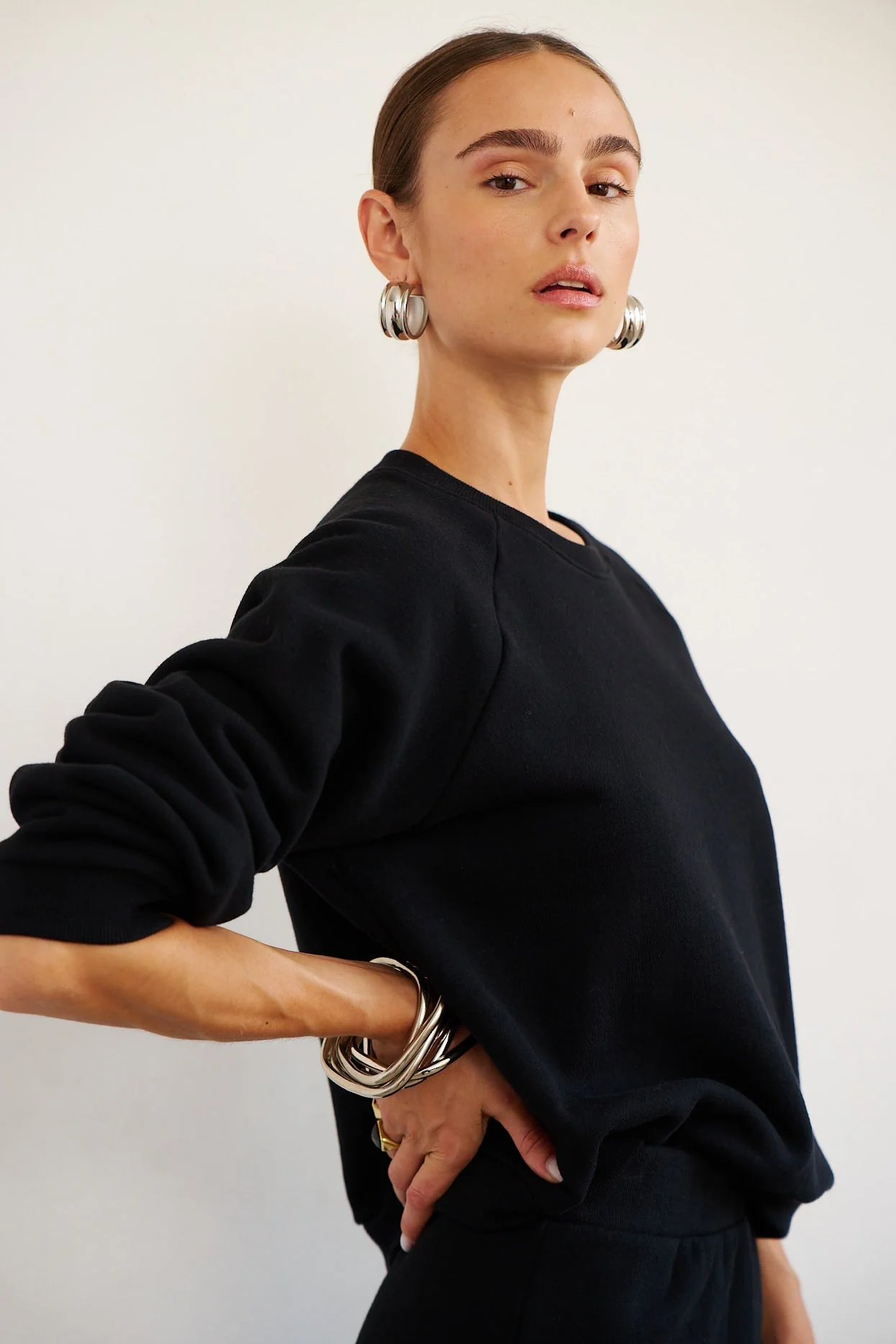 Jamie Haller - The Daily Sweatshirt in Black - Image 9