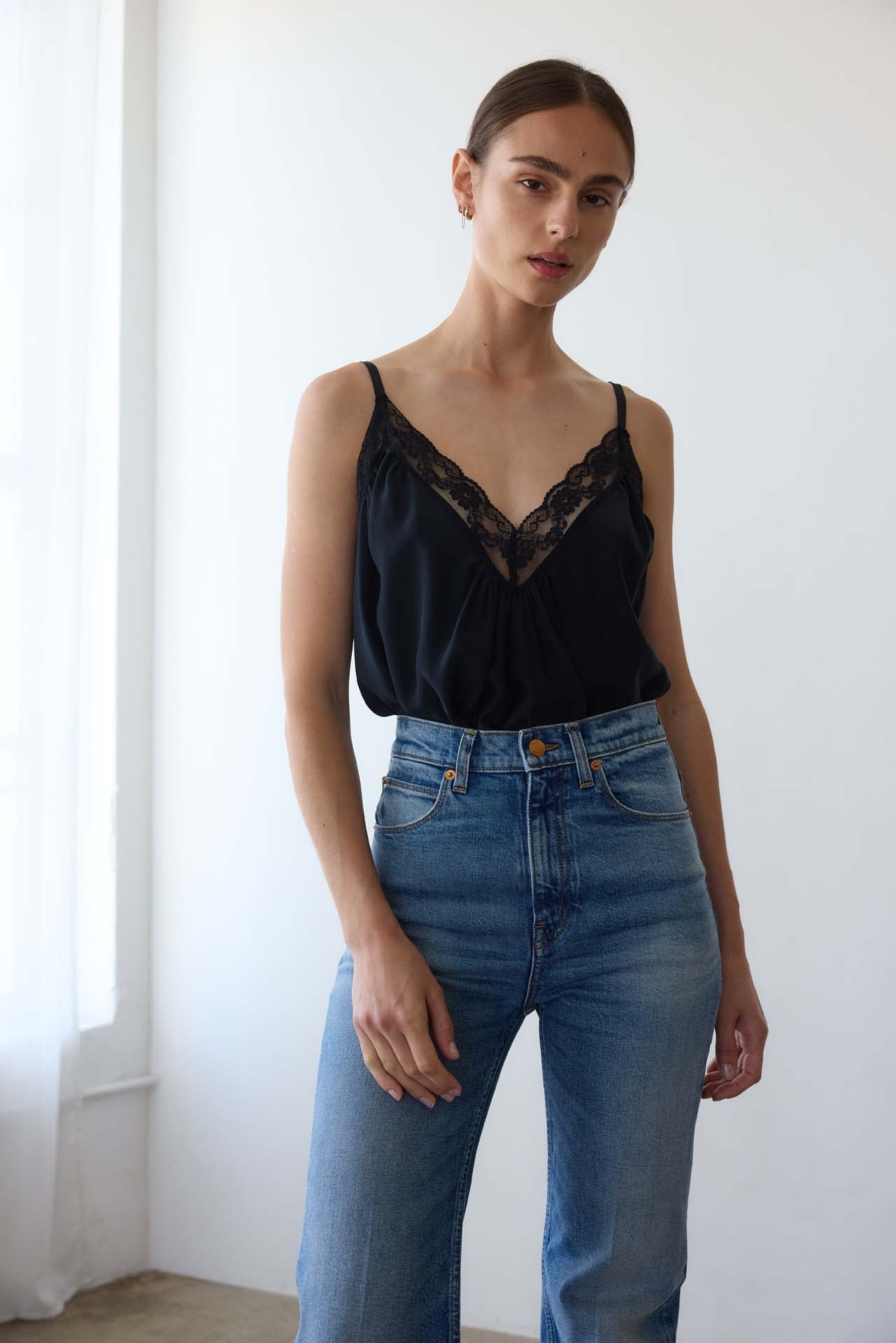 Jamie Haller - The Deep V Cami in Black - Image 16