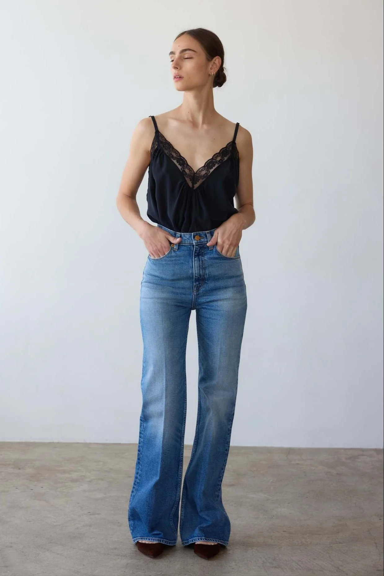 Jamie Haller - The Deep V Cami in Black - Image 6