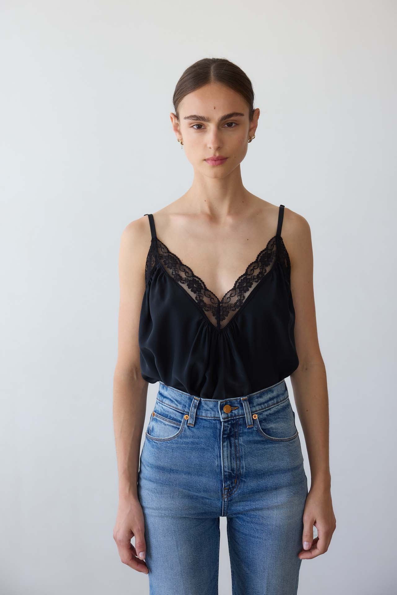 Jamie Haller - The Deep V Cami in Black - Image 8