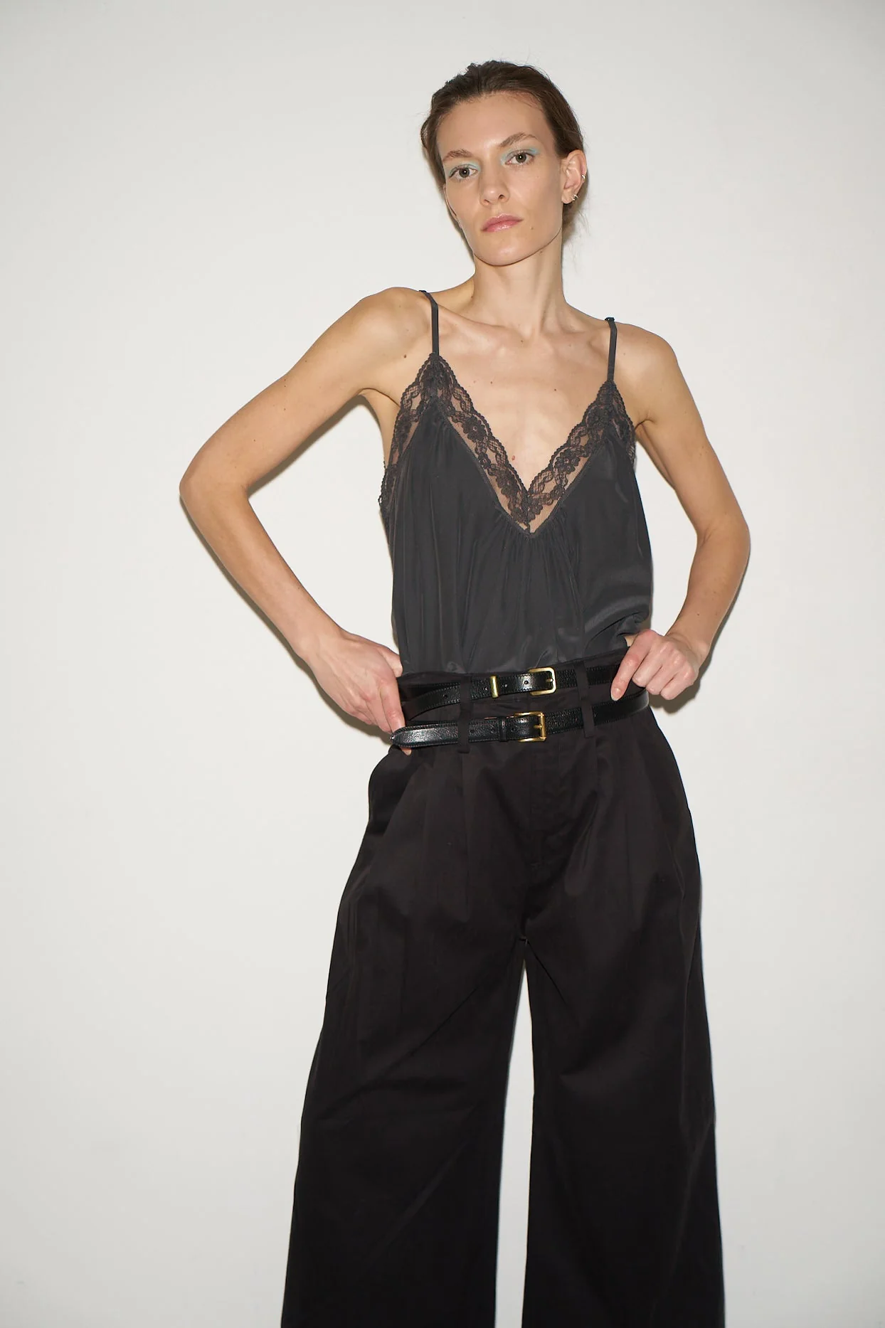 Jamie Haller - The Deep V Cami in Dark Grey - Image 9