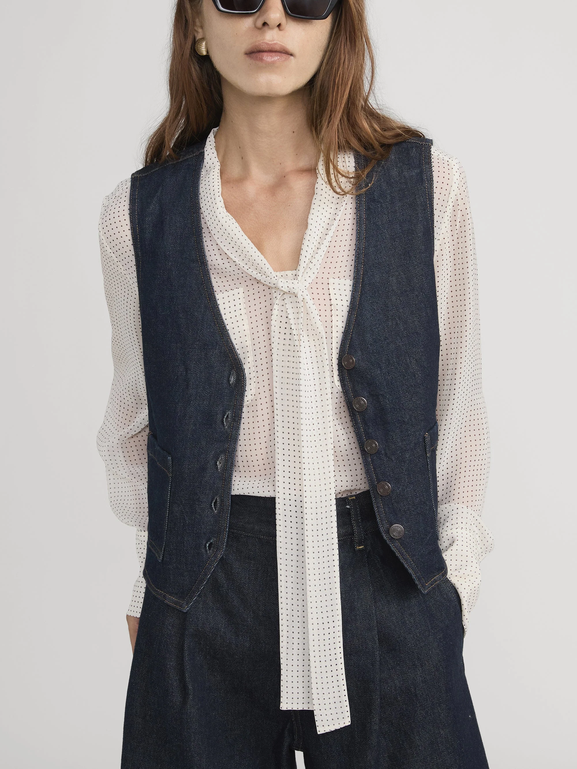 FRAME - The Denim Vest - Image 3